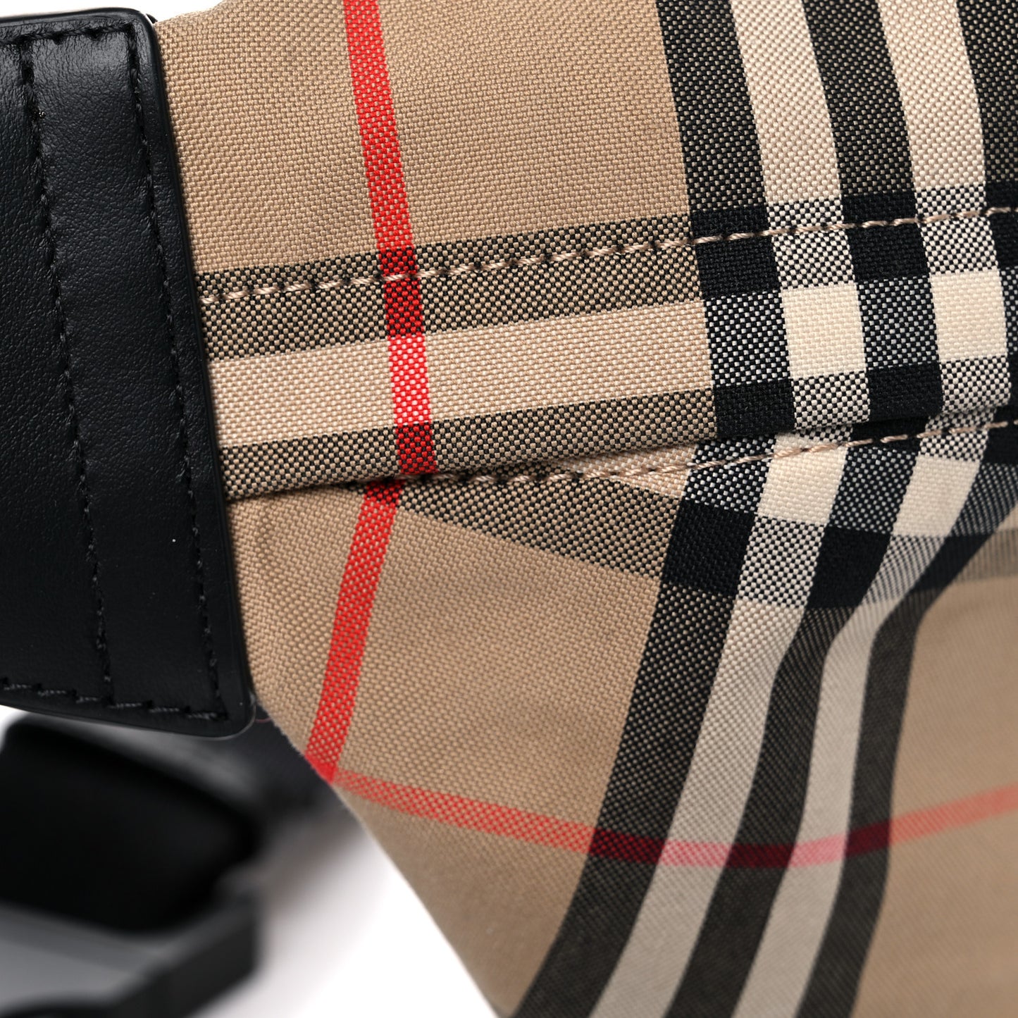 Nylon Vintage Check Medium Sonny Bum Bag Archive Beige Black