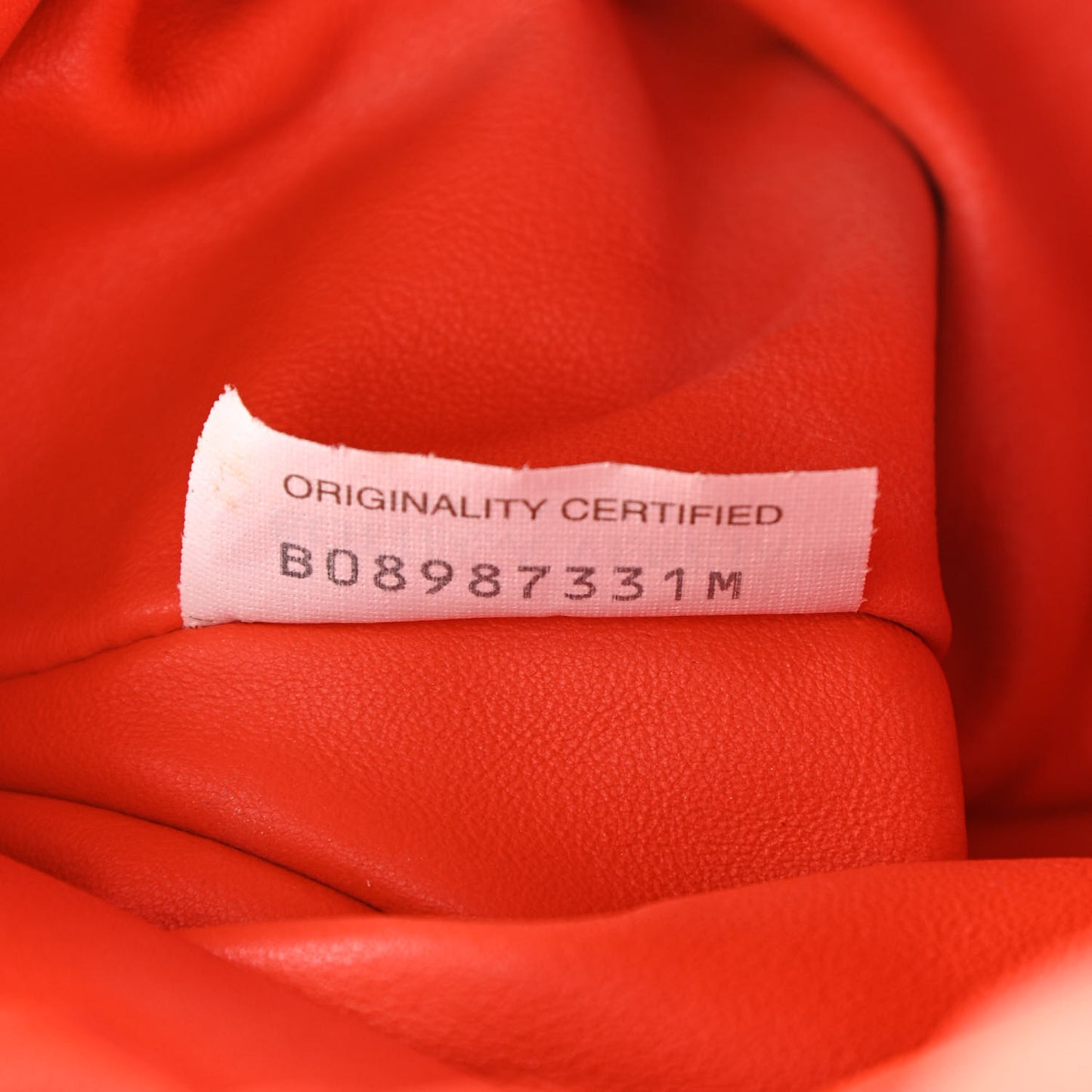 Calfskin The Pouch Chain Orange