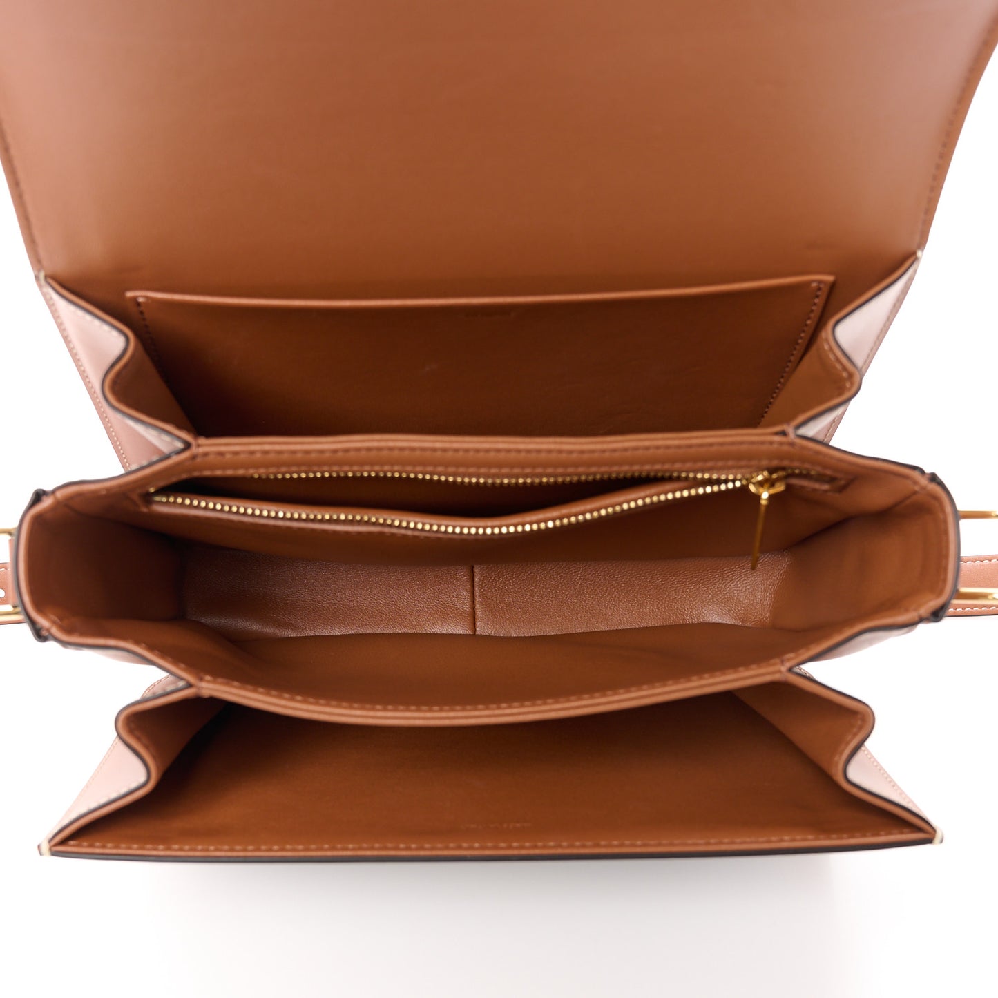 Triomphe Canvas Calfskin Medium Triomphe Bag Tan