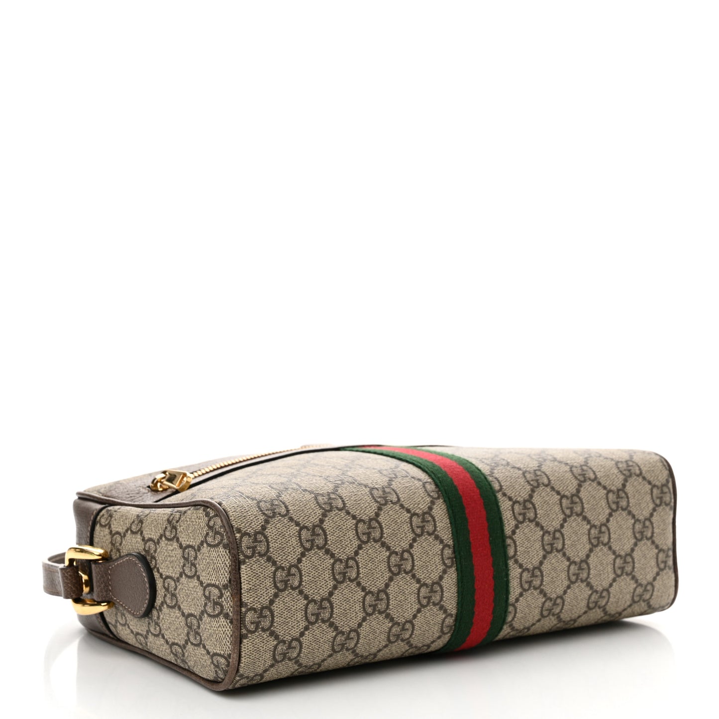 GG Supreme Monogram Web Small Ophidia Shoulder Bag Brown
