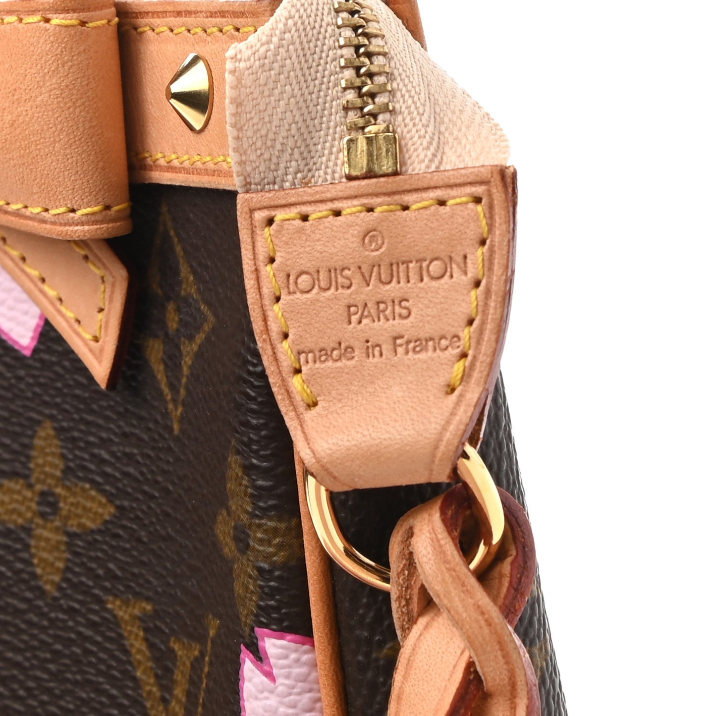 Monogram Cherry Blossom Pochette Accessories Brown