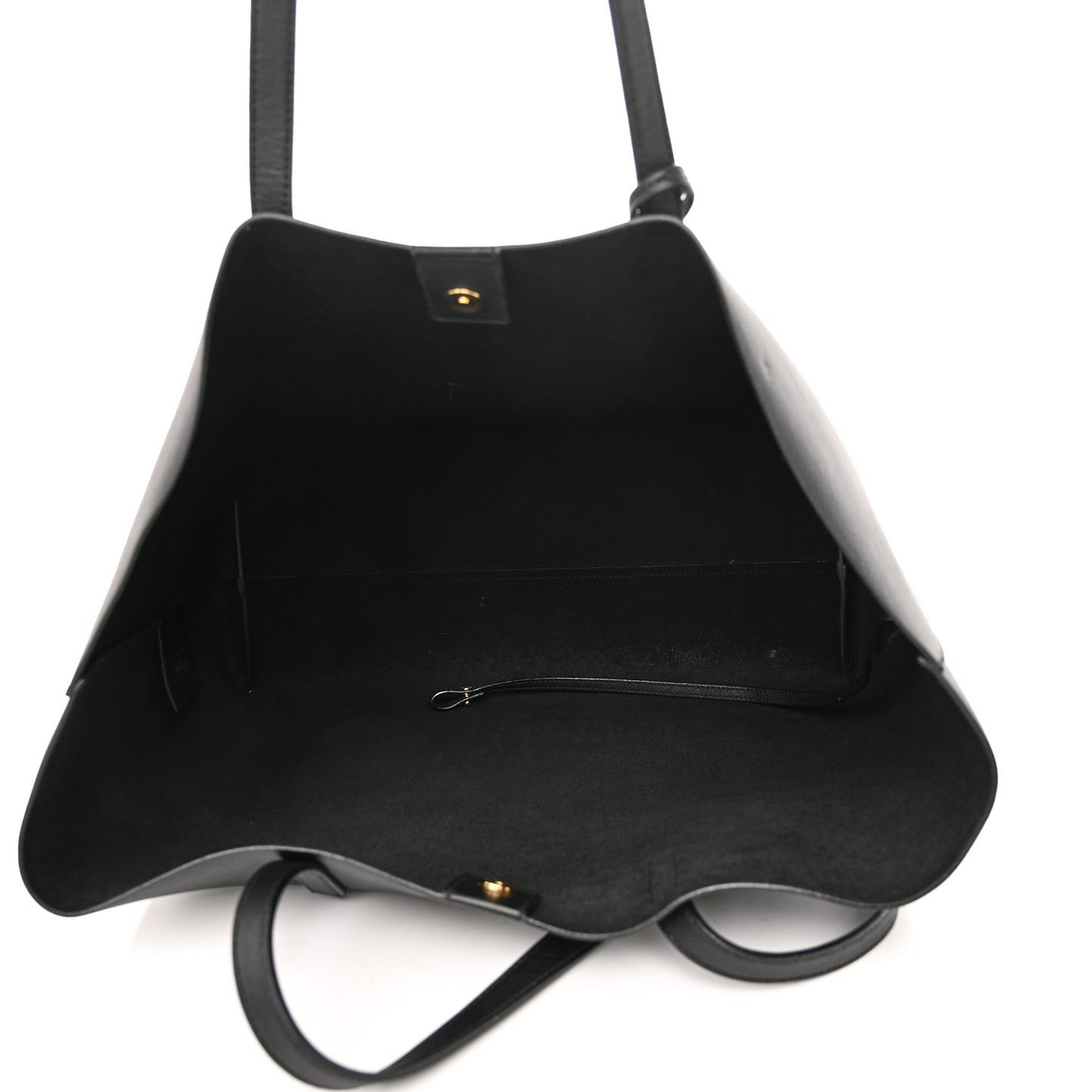 Calfskin Large Shopping Tote Black