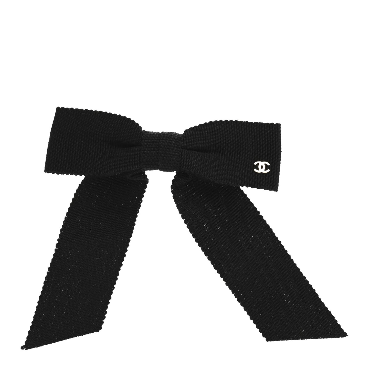 Grosgrain Bow CC Hair Clip Black
