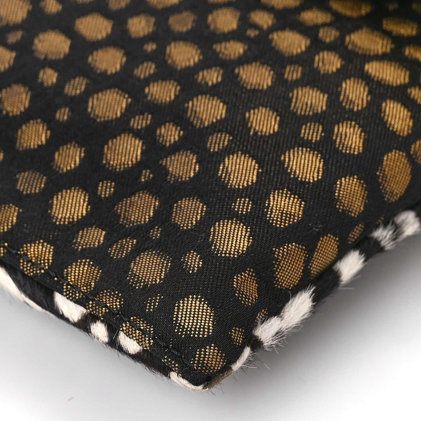 Calf Hair Stingray Leopard Print Chameleon Foldover Clutch Multicolor