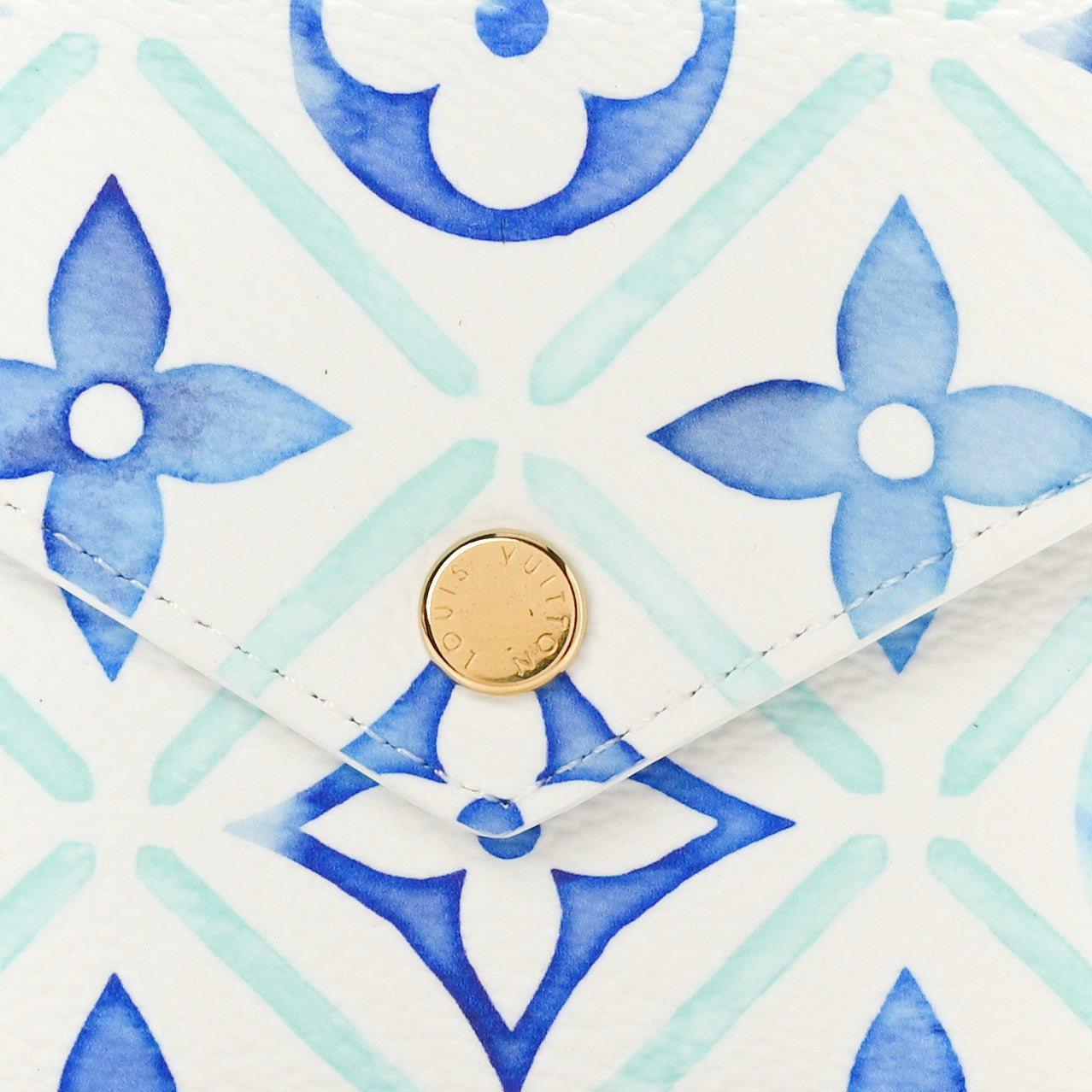 Louis Vuitton Monogram Tiles By The Pool Victorine Wallet Blue 7 of 8