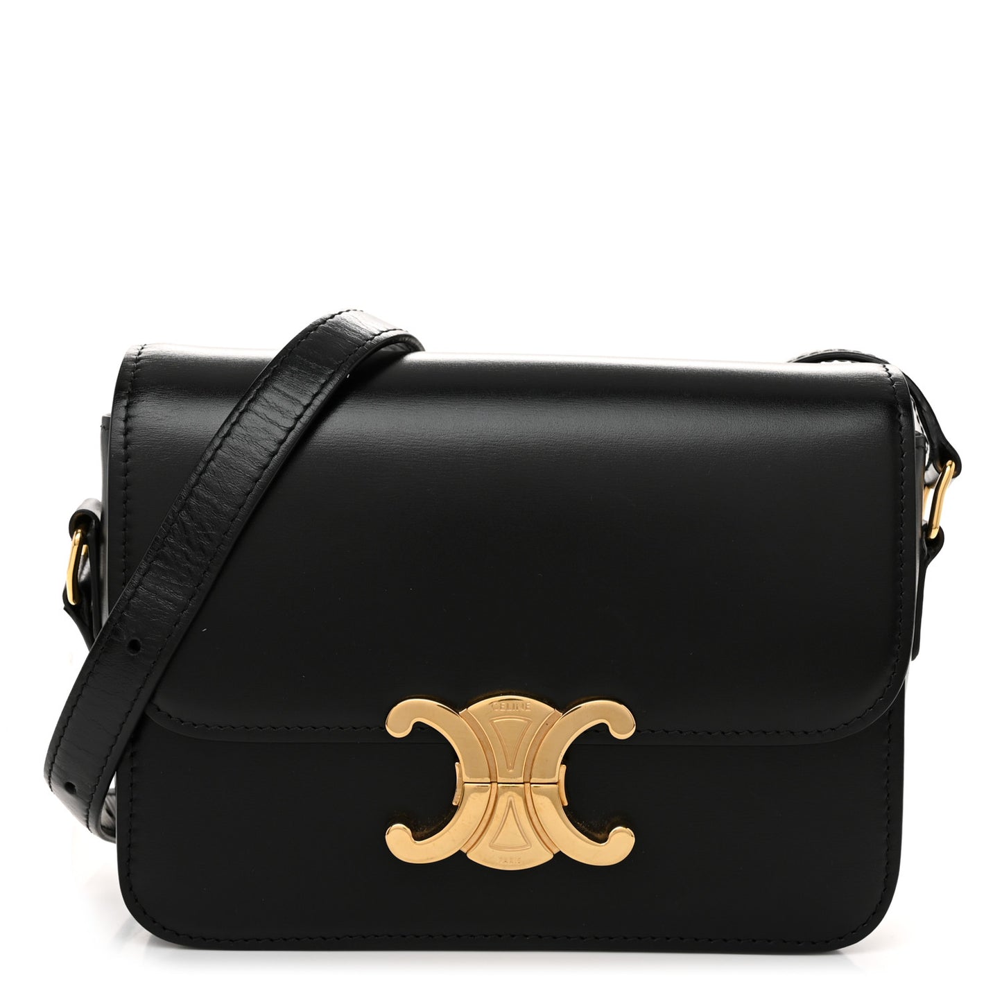 Shiny Calfskin Teen Triomphe Black