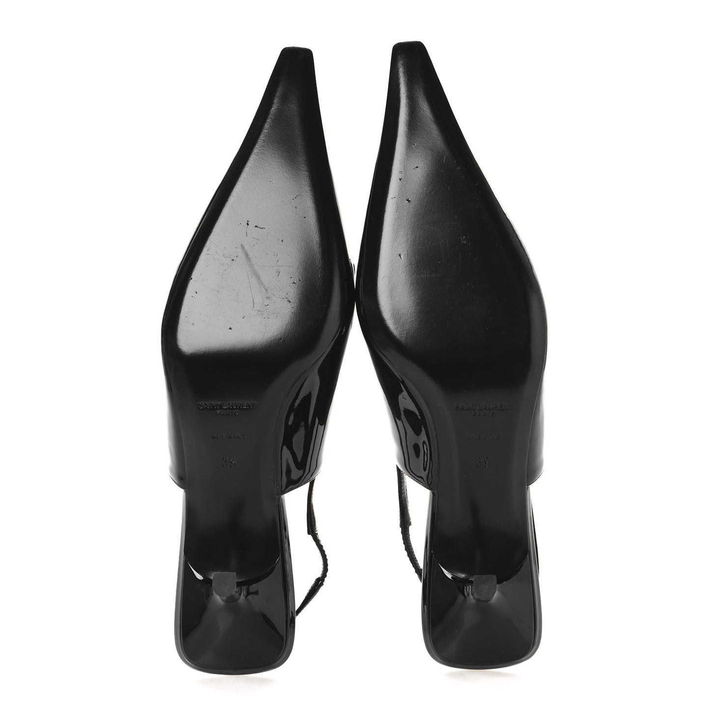 Patent Bade Slingback Pumps 39 Black