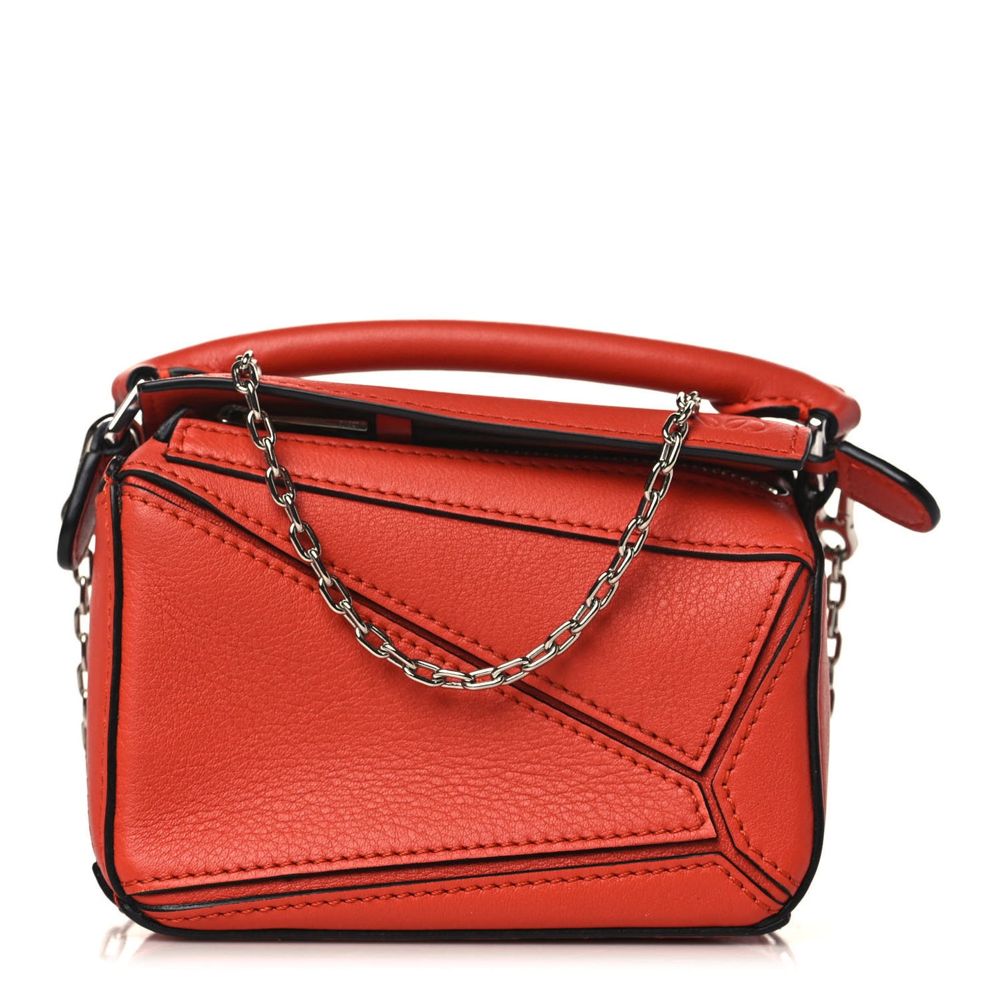 Calfskin Nano Puzzle Bag Orange