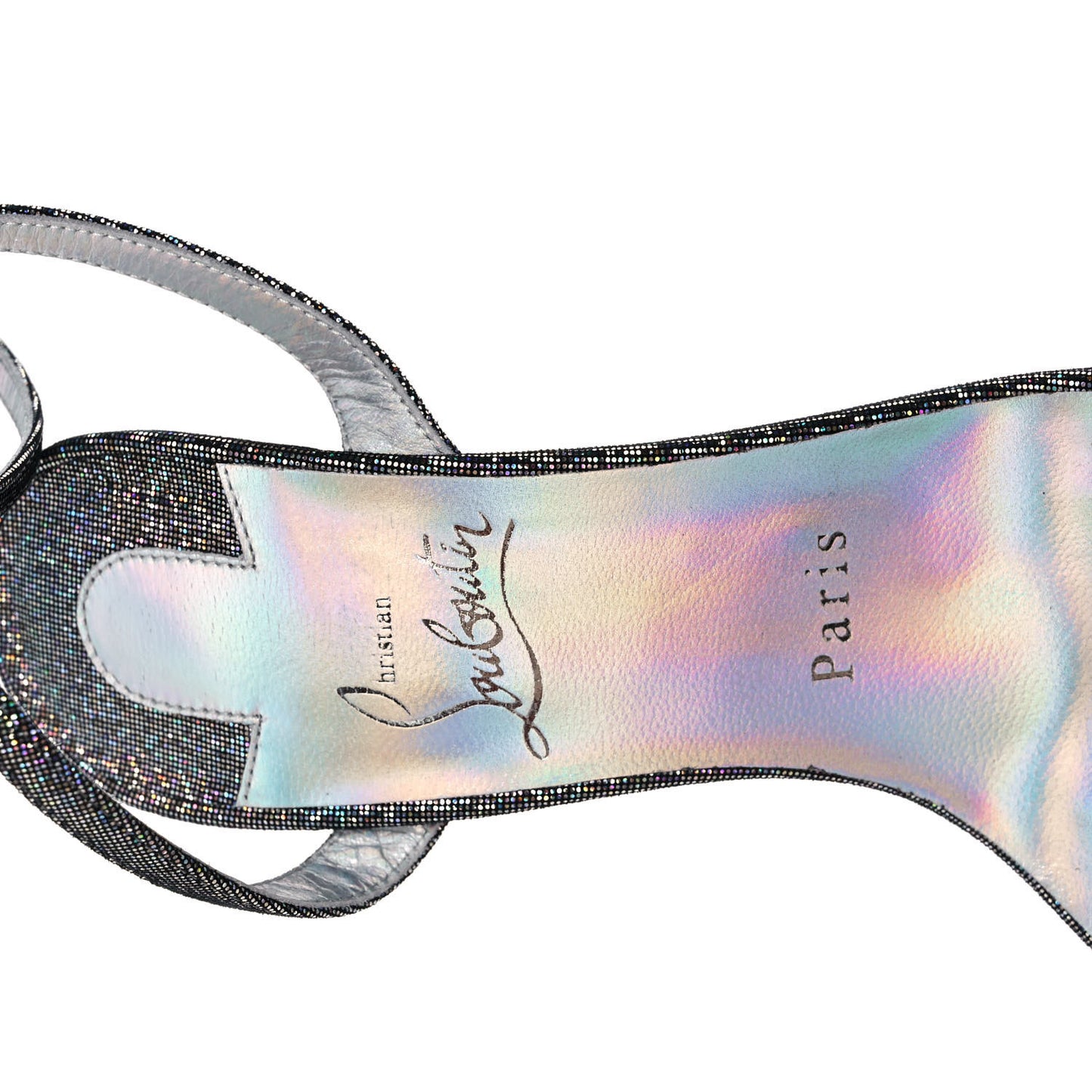 Glitter Disco Loubi Queen 120 Sandals 37.5 Multicolor