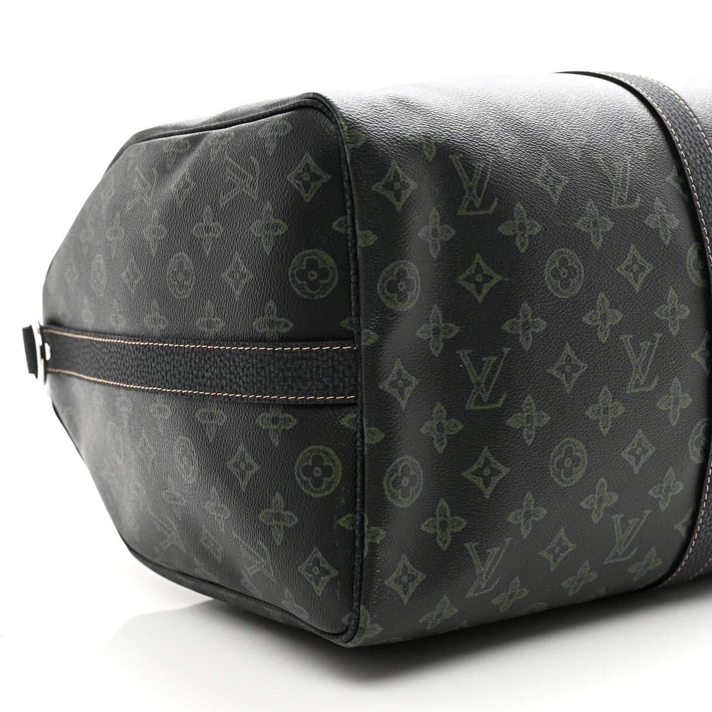 Monogram LV Record Keepall Bandouliere 50 Dark Green