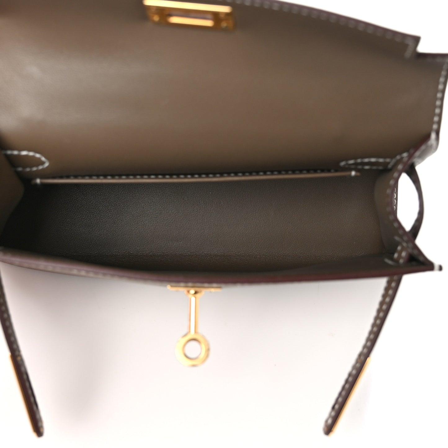 Epsom Mini Kelly Sellier 20 Etoupe