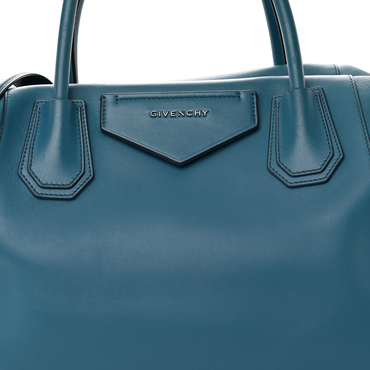 Smooth Calfskin Medium Soft Antigona Petrol Blue