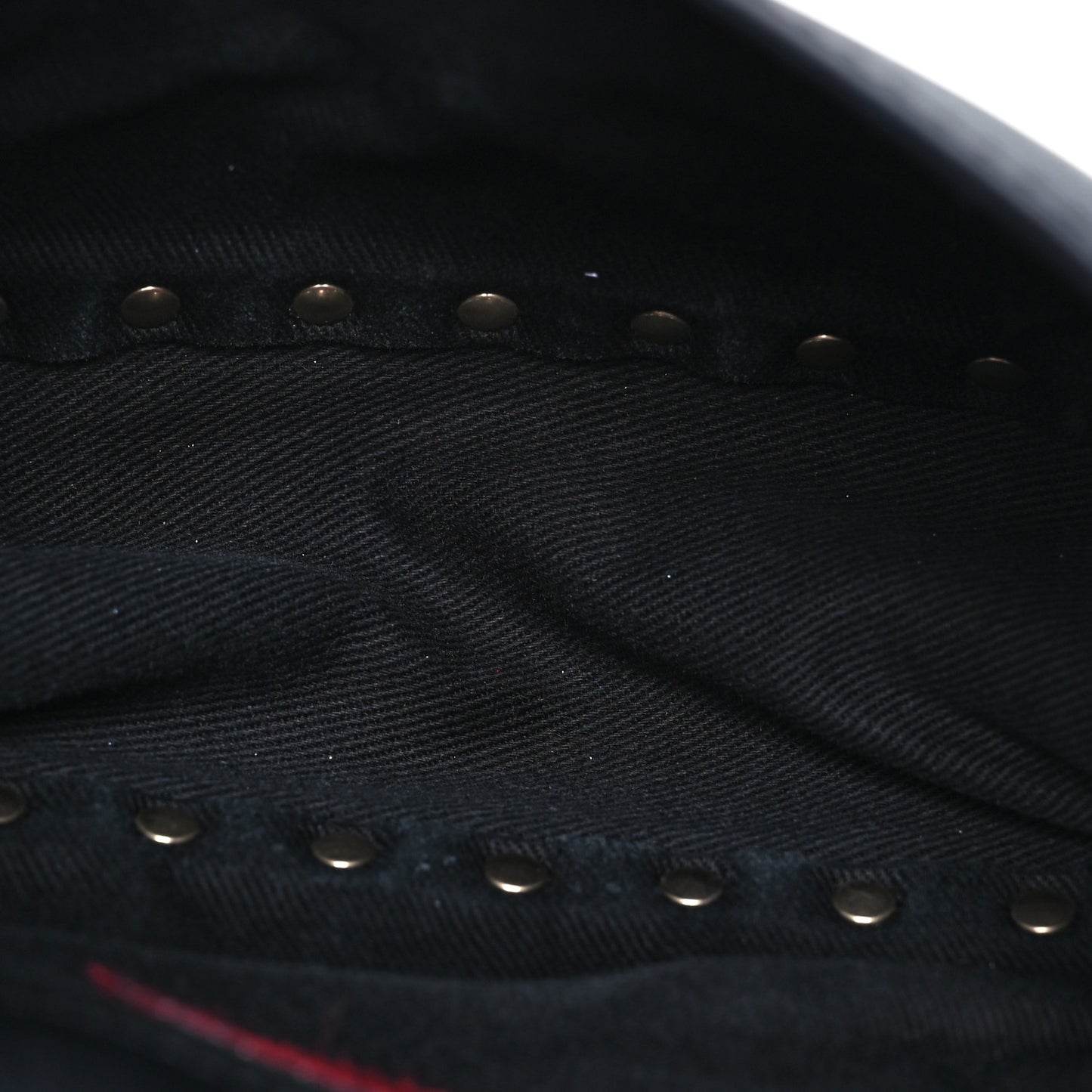 Calfskin Rockstud Belt Bag Black