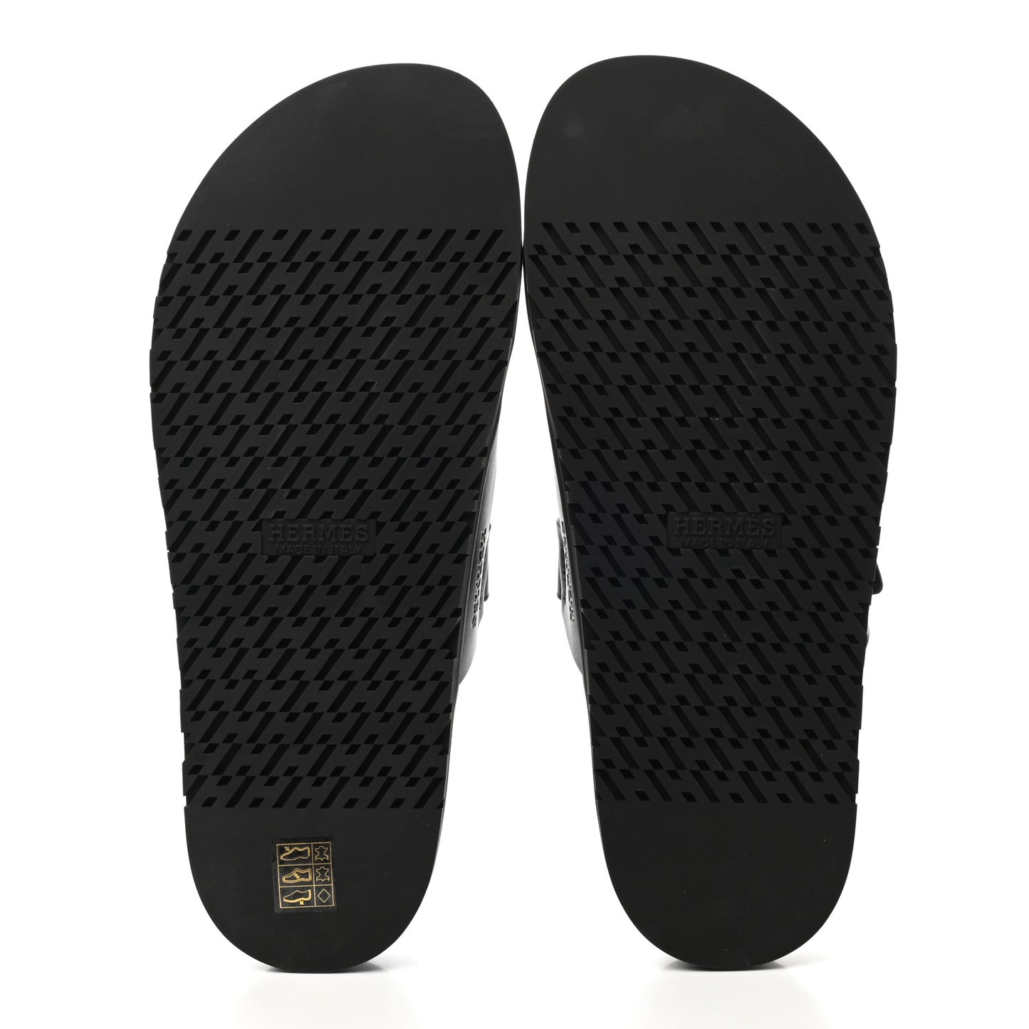 Calfskin Mens Chypre Sandals 43 Black