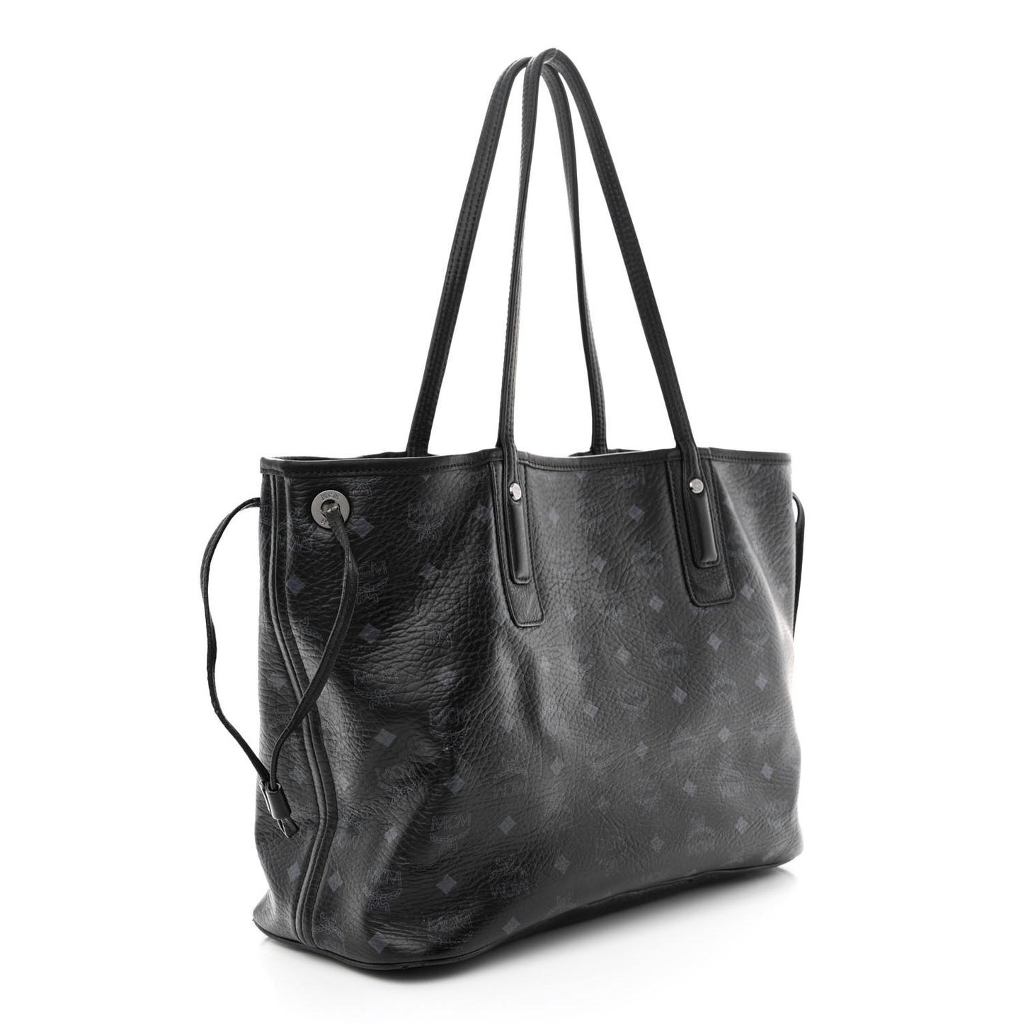 Visetos Medium Liz Reversible Shopper Tote Black