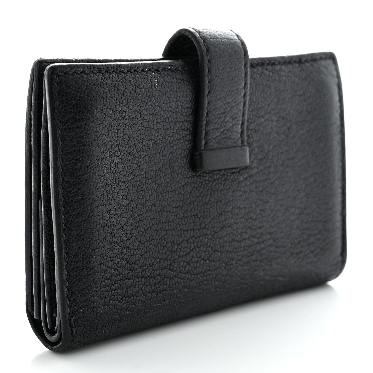 Hermes Chevre Mysore Mini Bearn Wallet Black 3 of 15