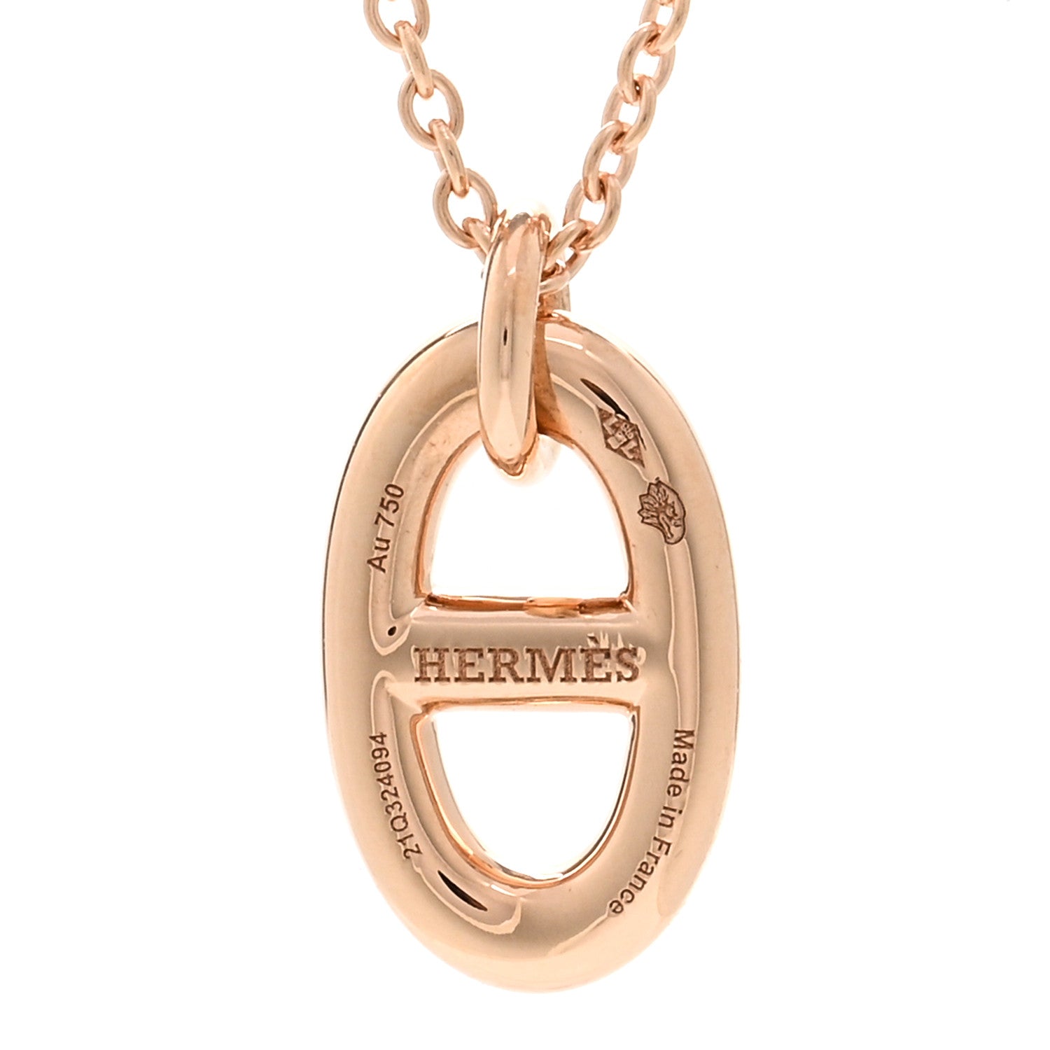 Hermes 18K Rose Gold PM Farandole Pendant Necklace 4 of 5