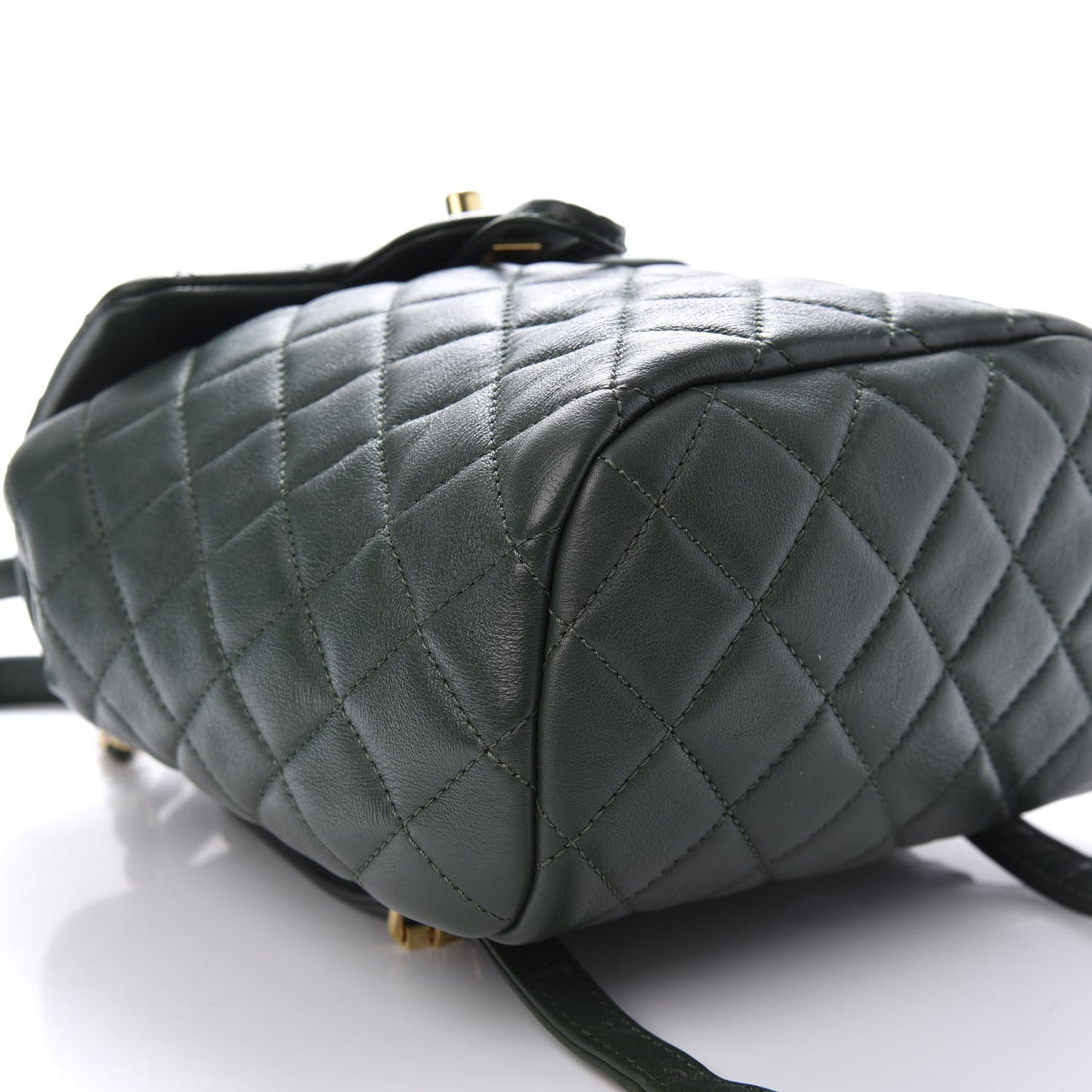 Lambskin Quilted Mini Urban Spirit Backpack Dark Green