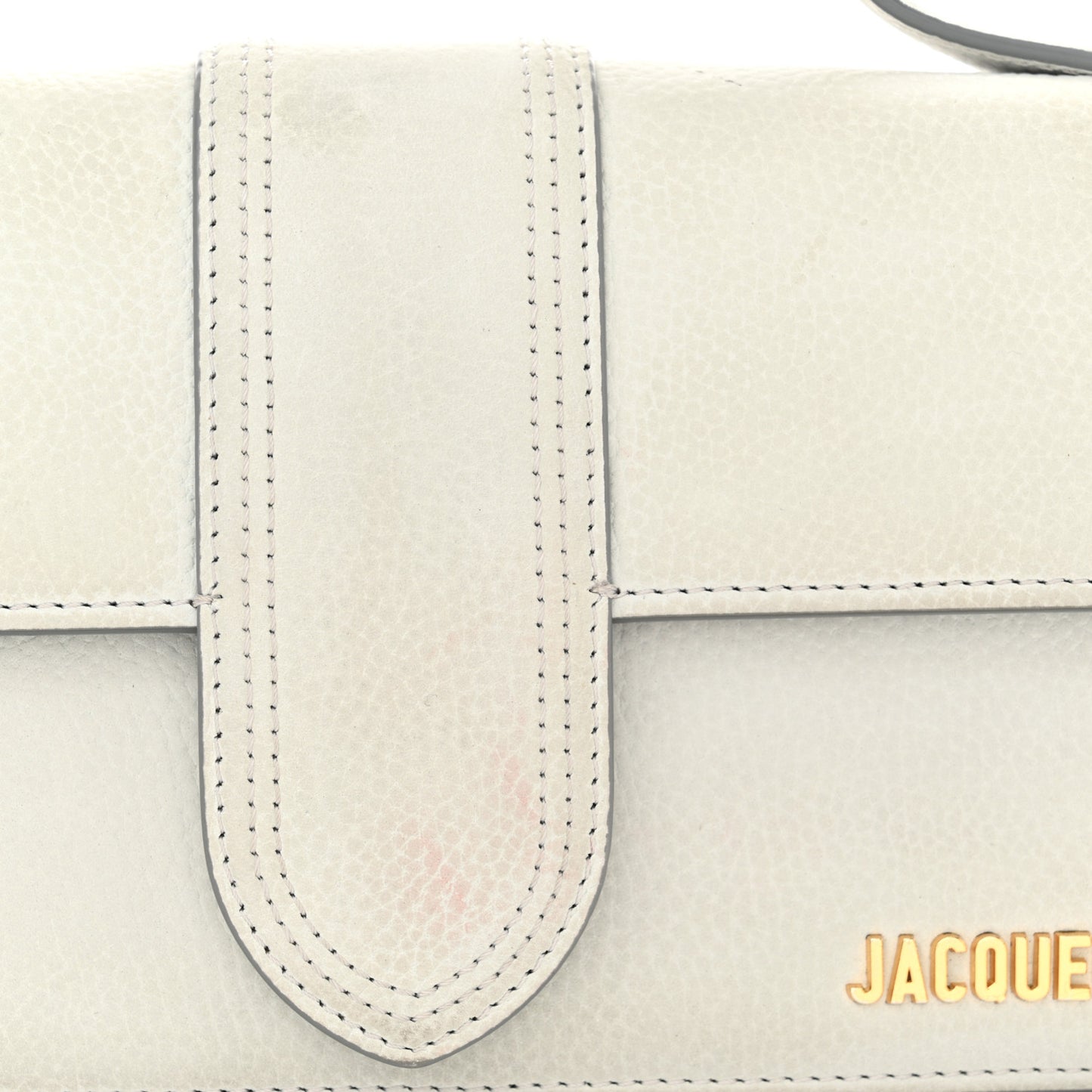 Grained Calfskin Le Grand Bambino Light Grey