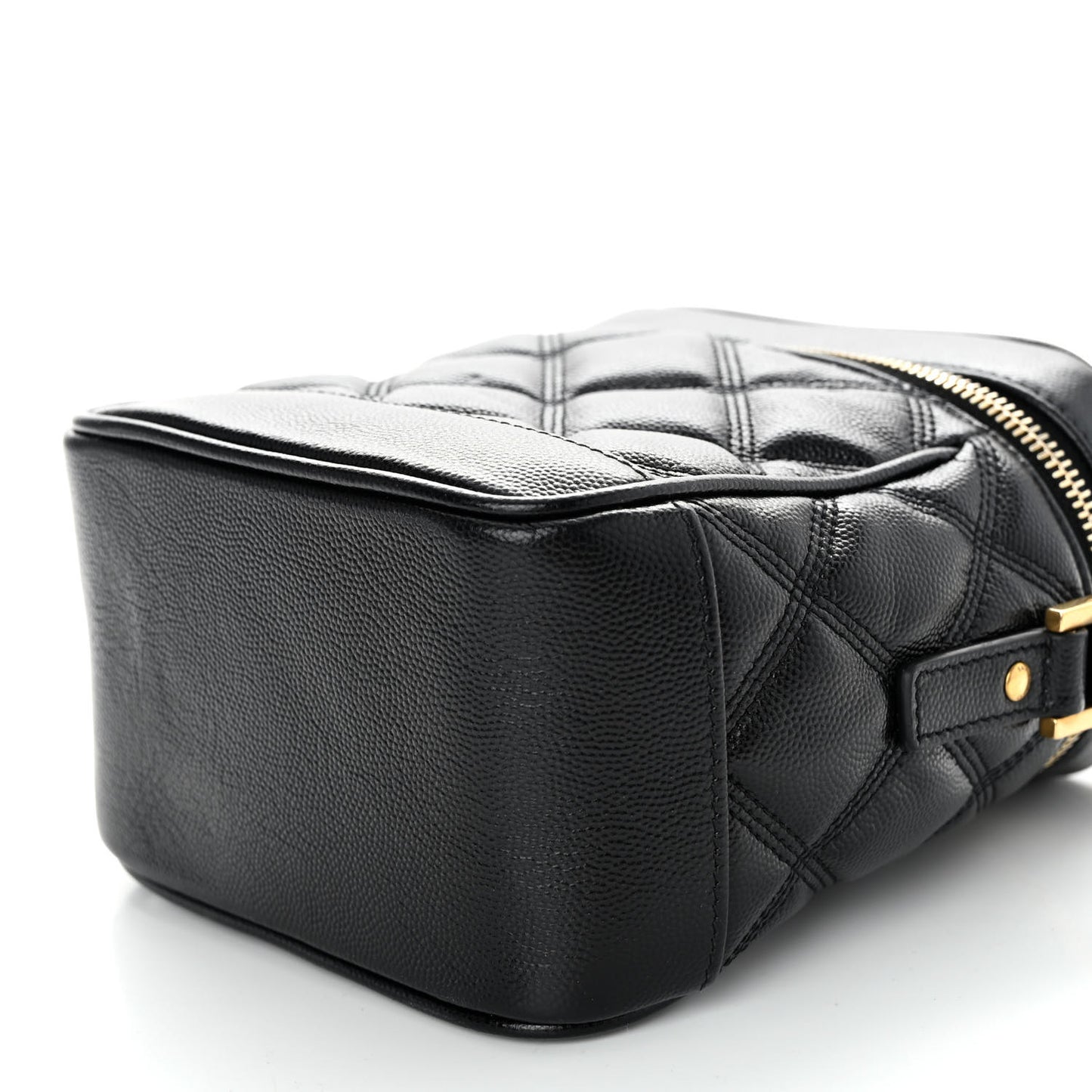 Grain de Poudre Quilted 80's Vanity Bag Black