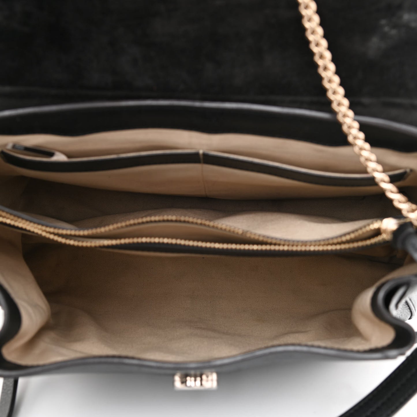 Calfskin Medium Faye Day Shoulder Bag Black
