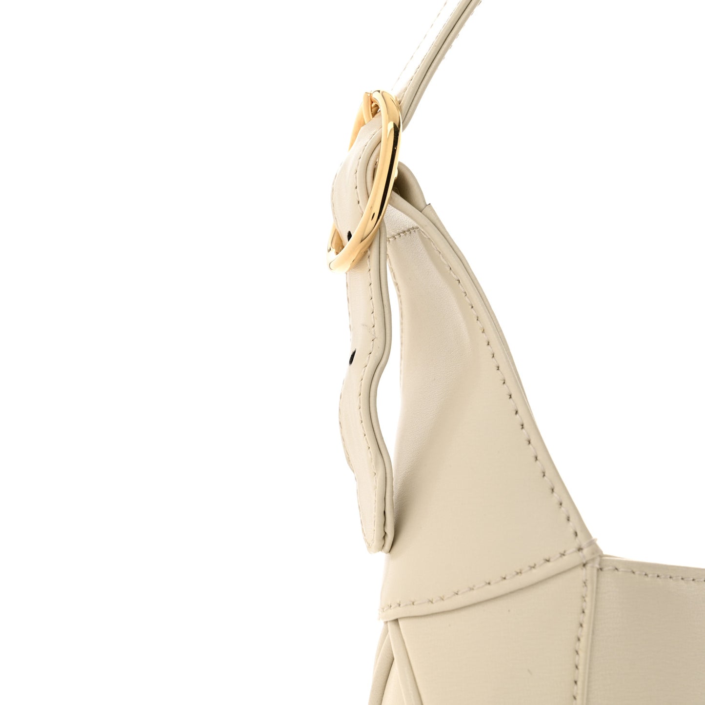 Boarded Dyana Lux Calfskin Small Jackie 1961 Hobo Mystic White