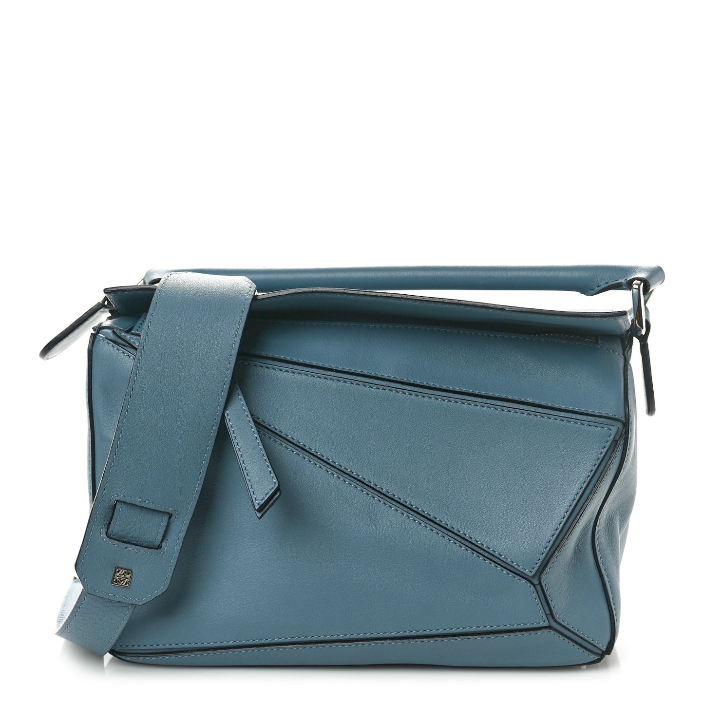Calfskin Small Puzzle Bag Stone Bue