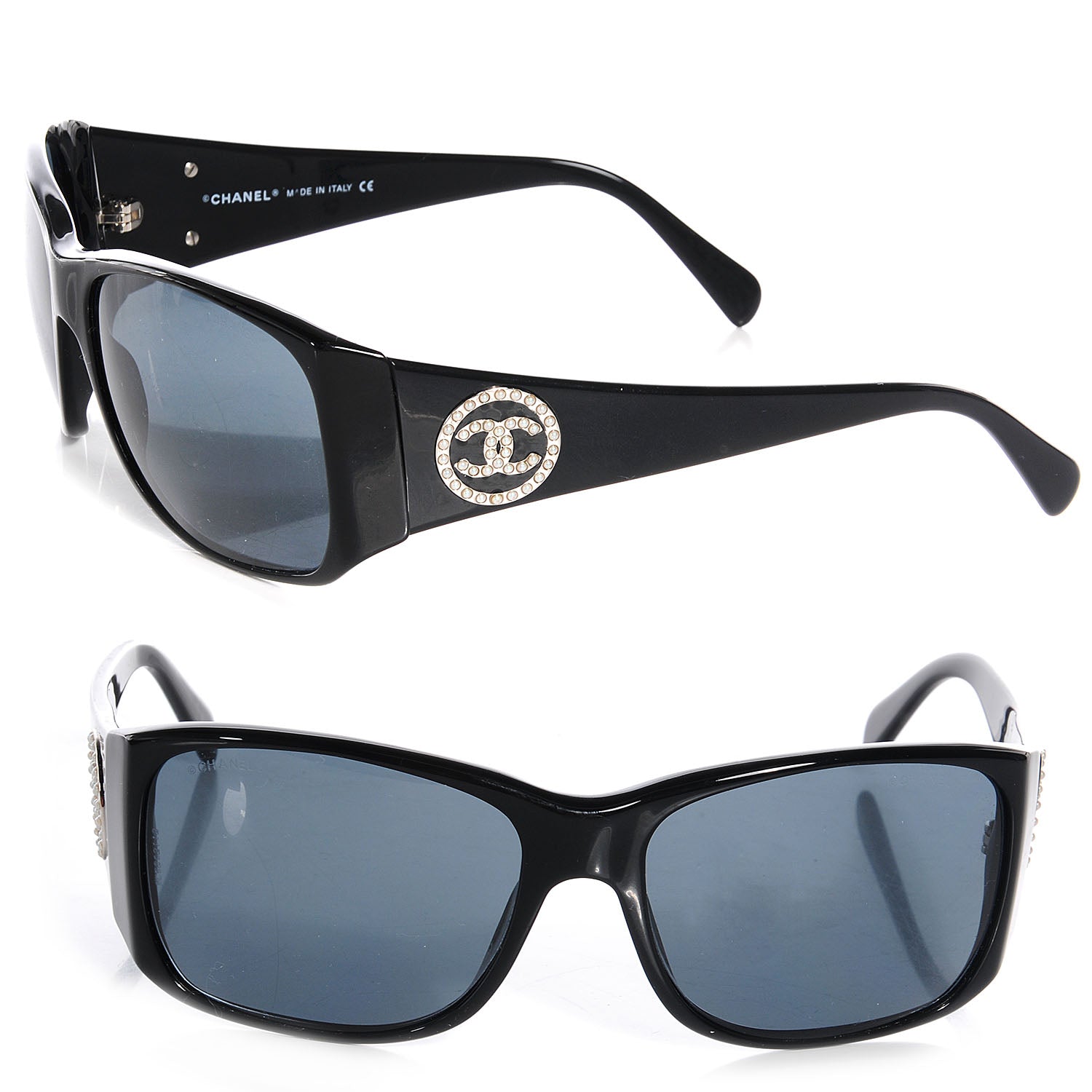 Chanel Pearl CC Sunglasses 5083-H Black 68233 – FASHIONPHILE