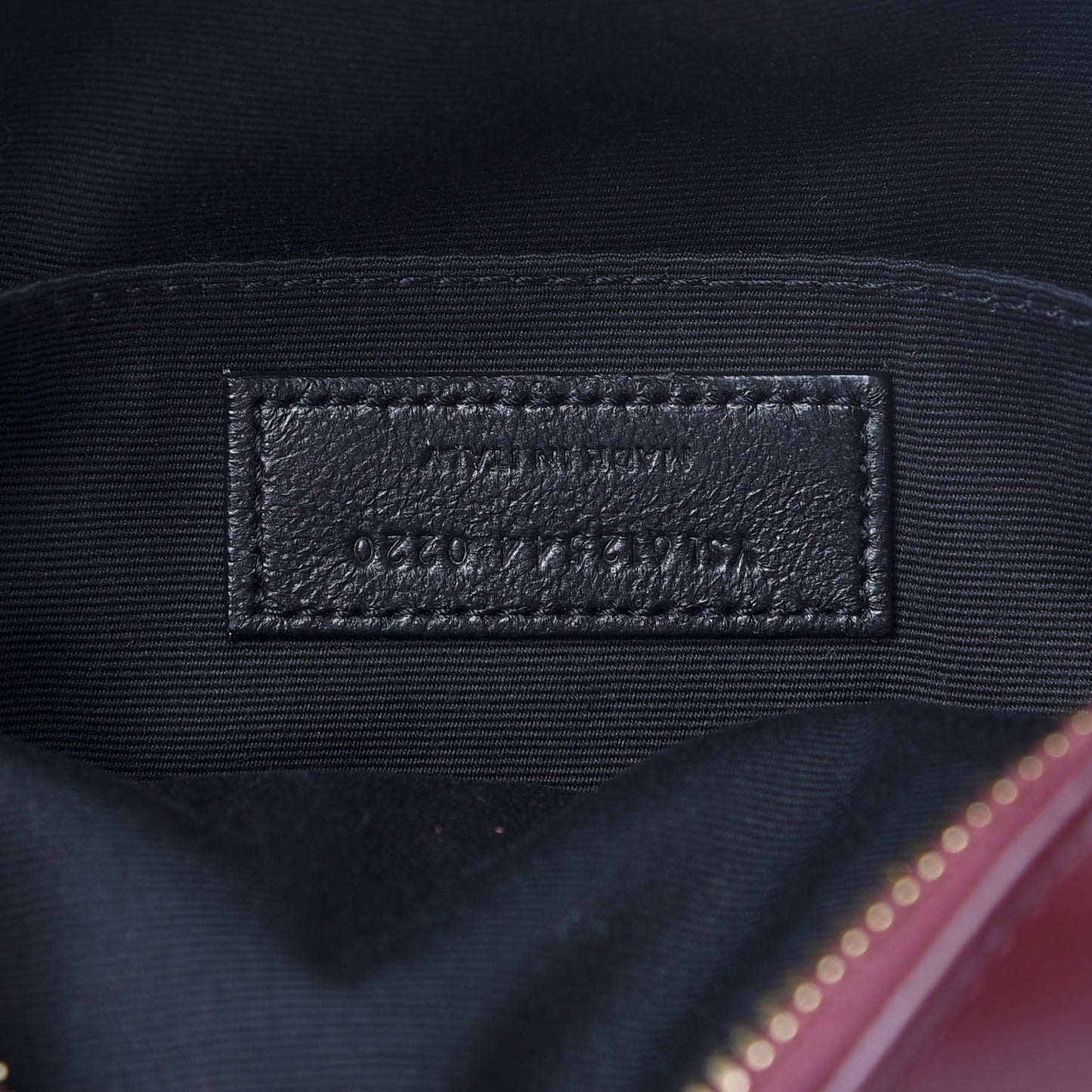 Calfskin Matelasse Monogram Lou Camera Bag Dark Legion Red