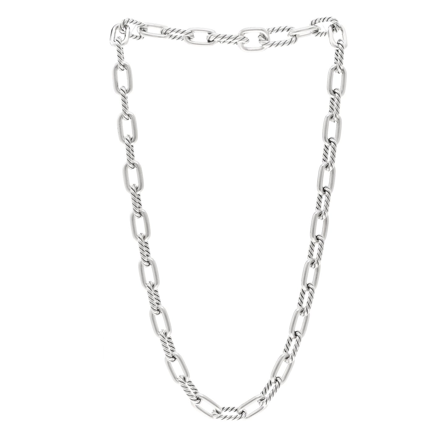 Sterling Silver 8.5mm Madison Chain Necklace 18"
