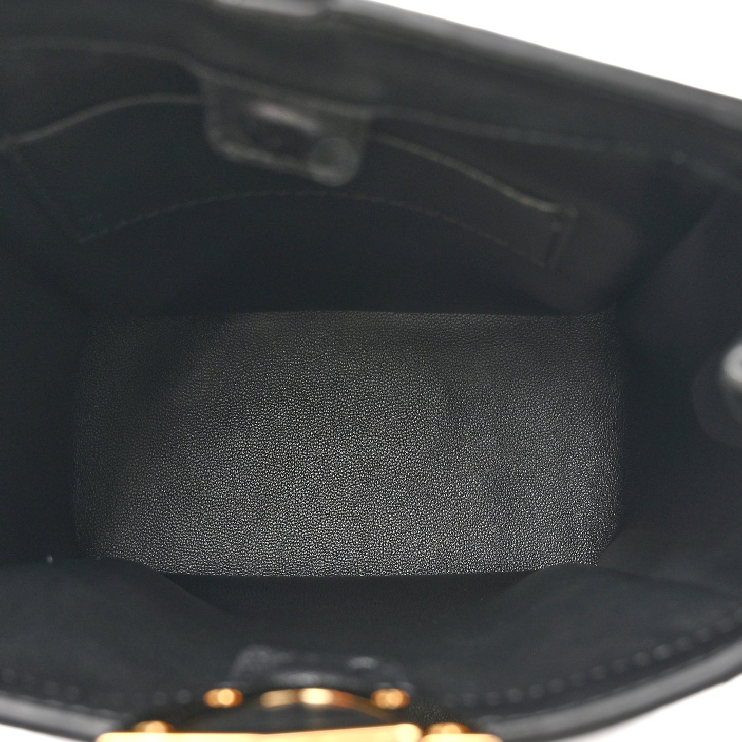 Nappa VLogo Bold Bucket Bag Black