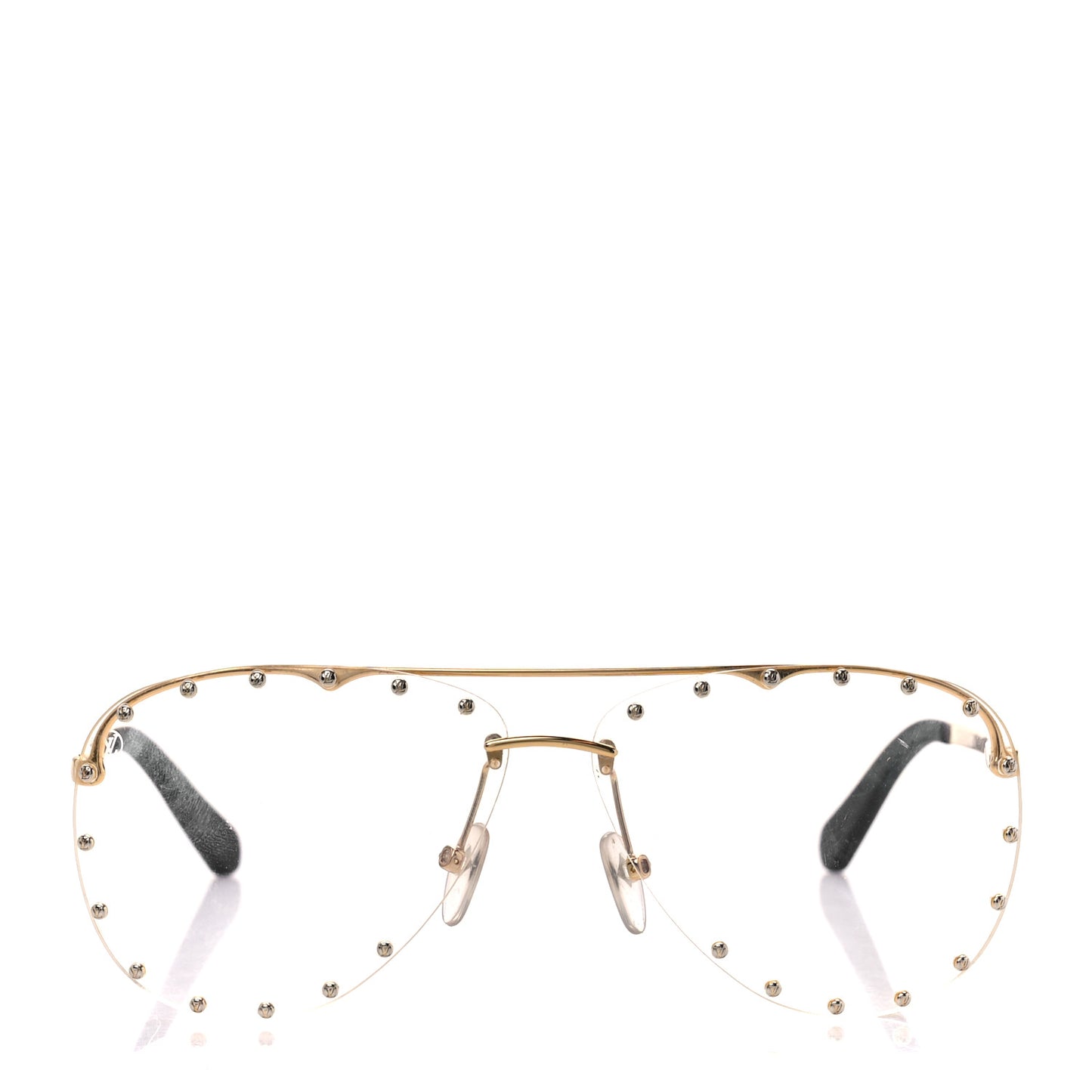 Metal The Party Aviator Anti Blue Light Sunglasses Z0997W Gold