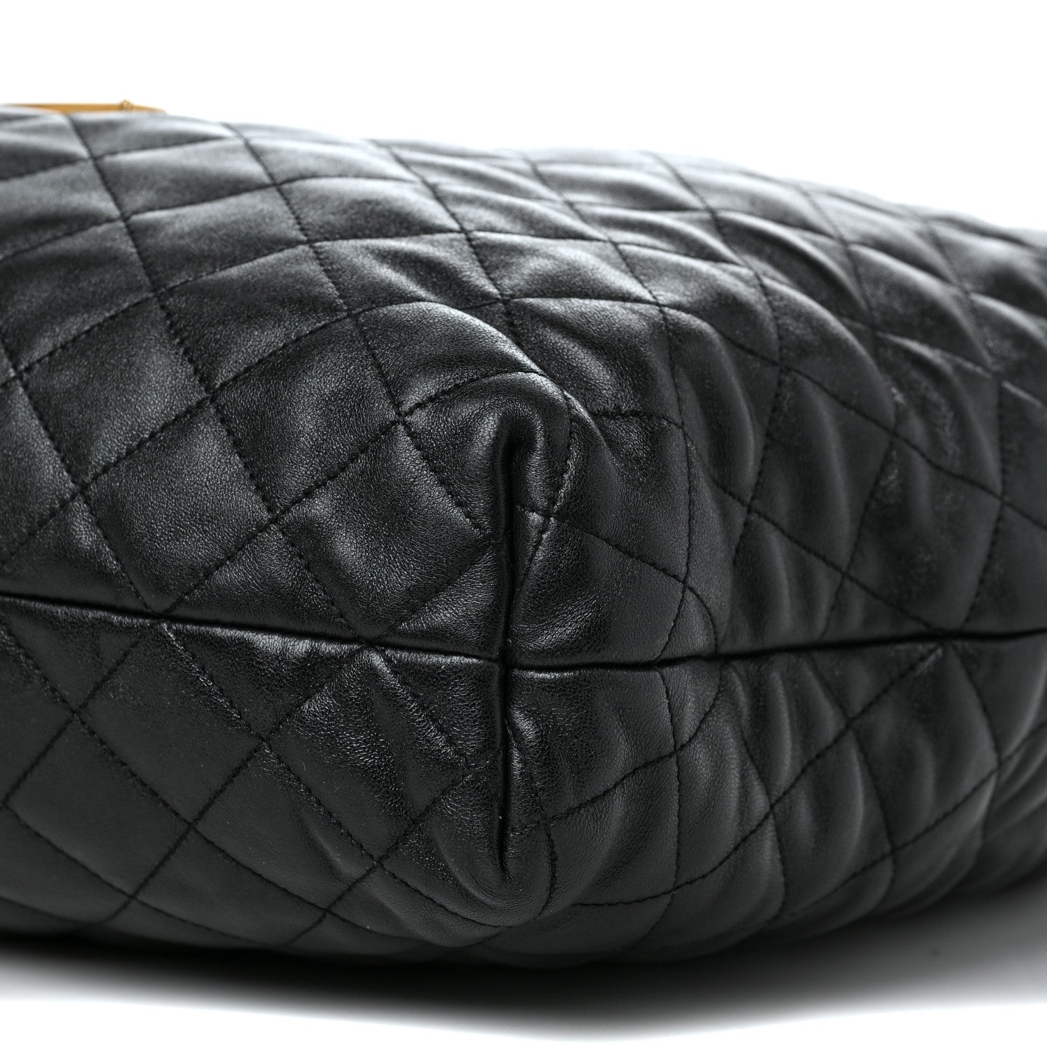 Saint Laurent Lambskin Quilted Maxi Icare Shopping Tote Black 9 of 9