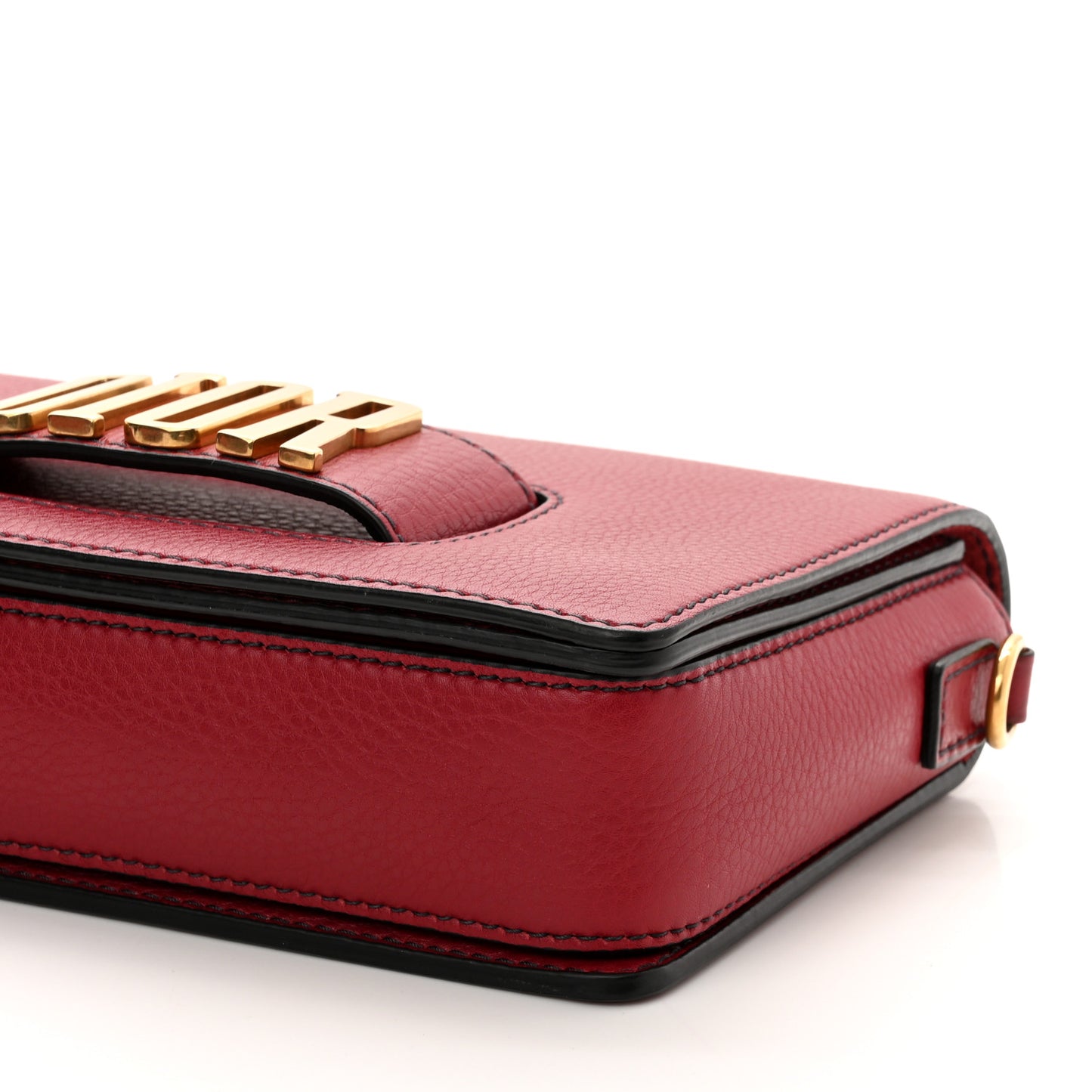 Calfskin Dio(r)evolution Flap Bag Red