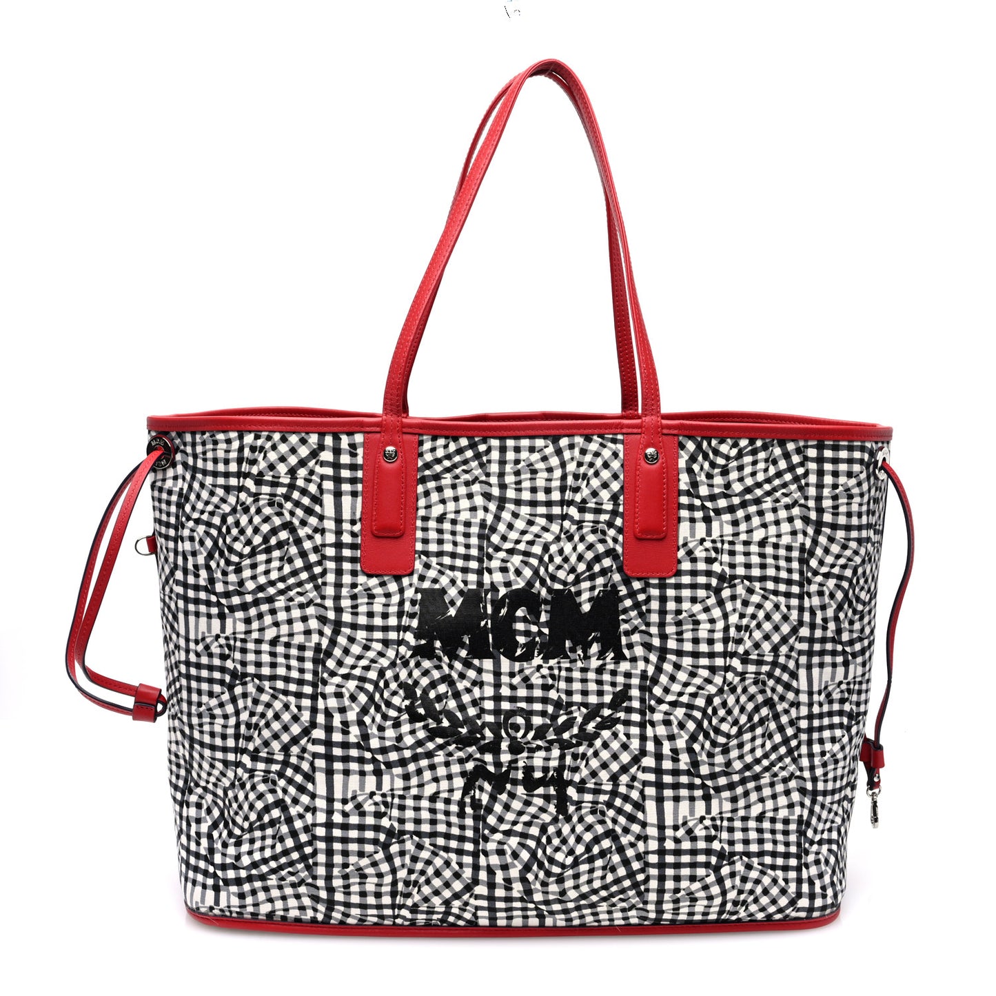 Visetos Large Liz Reversible Shopper Tote Ruby Red