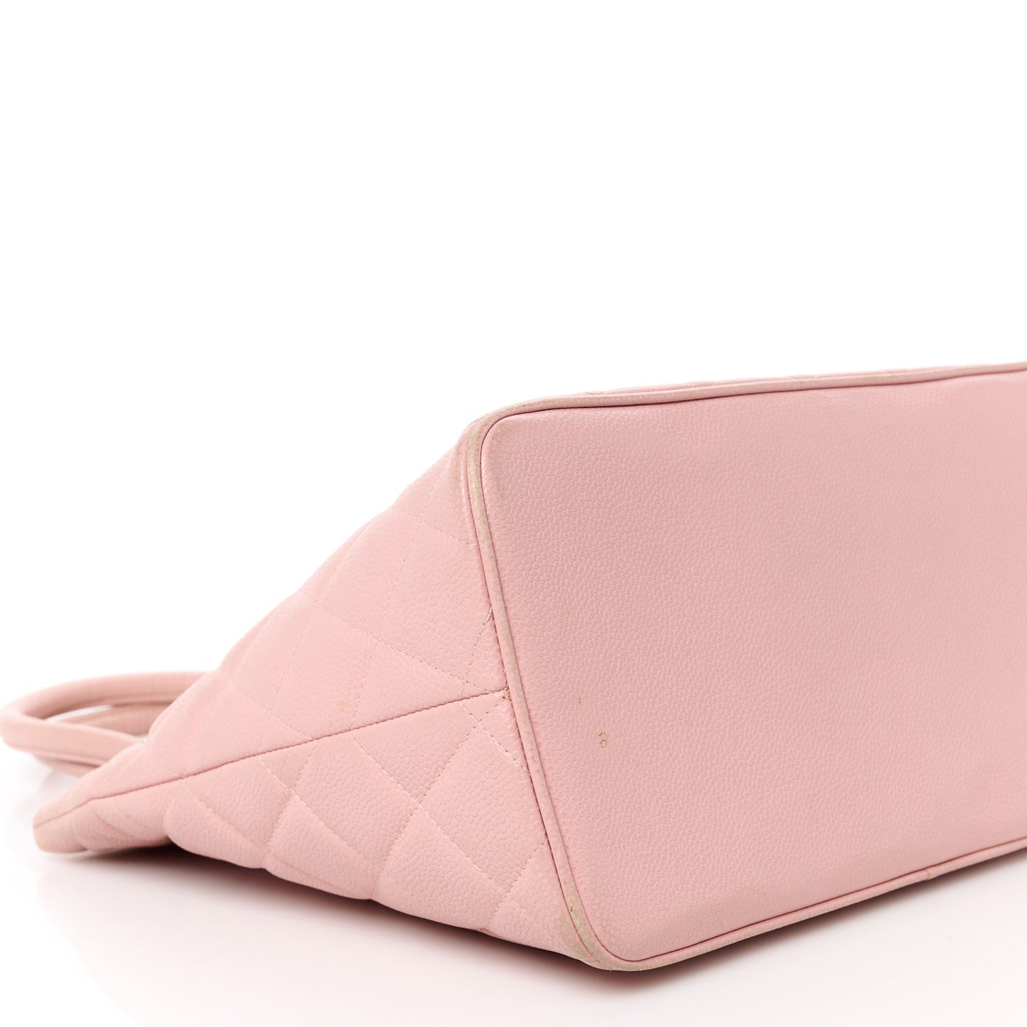 Caviar Quilted Medallion Tote Light Pink