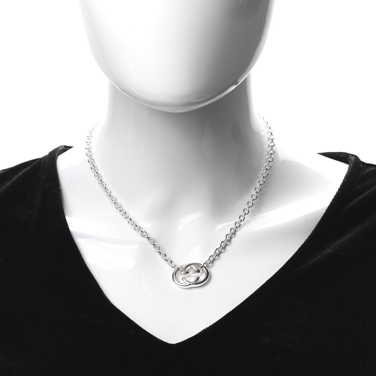 Gucci Sterling Silver Britt Necklace 2 of 6