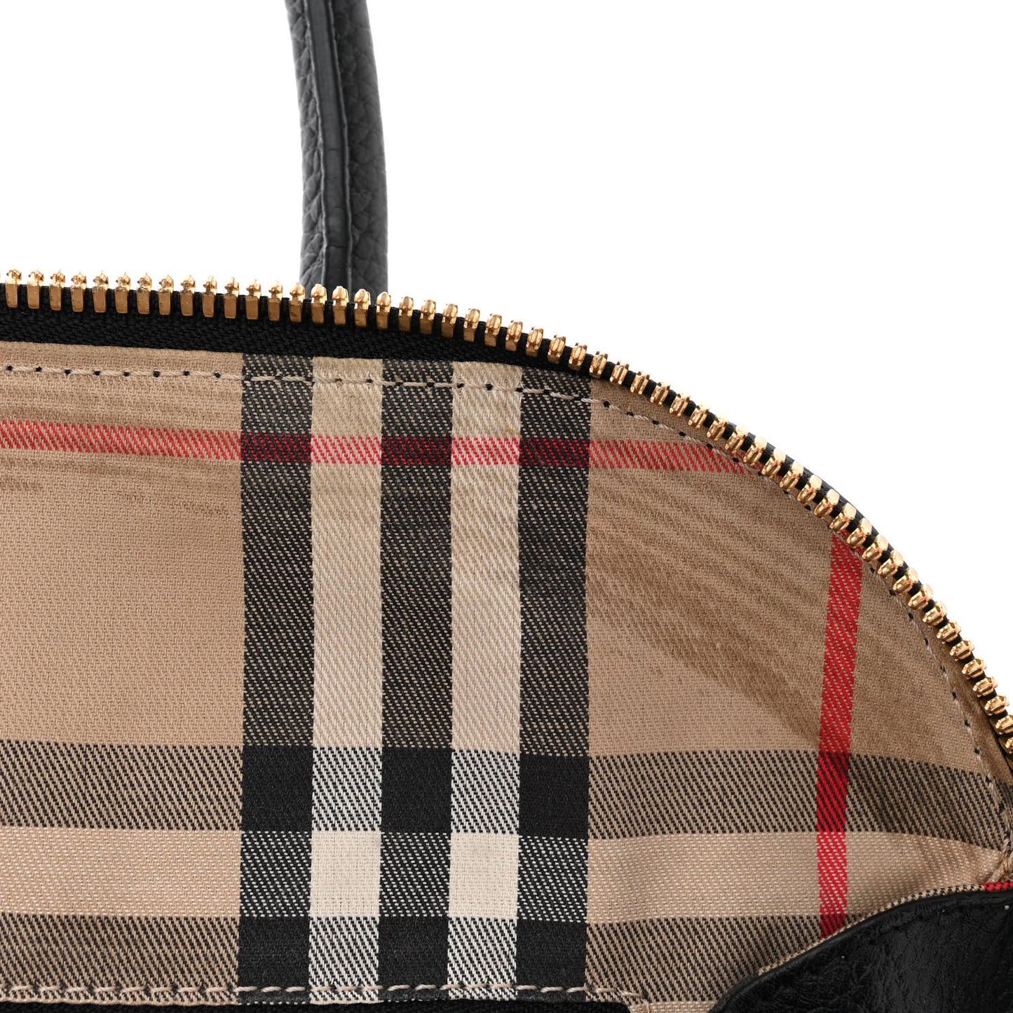 London Grainy Calfskin Small Greenwood Bowling Bag Black