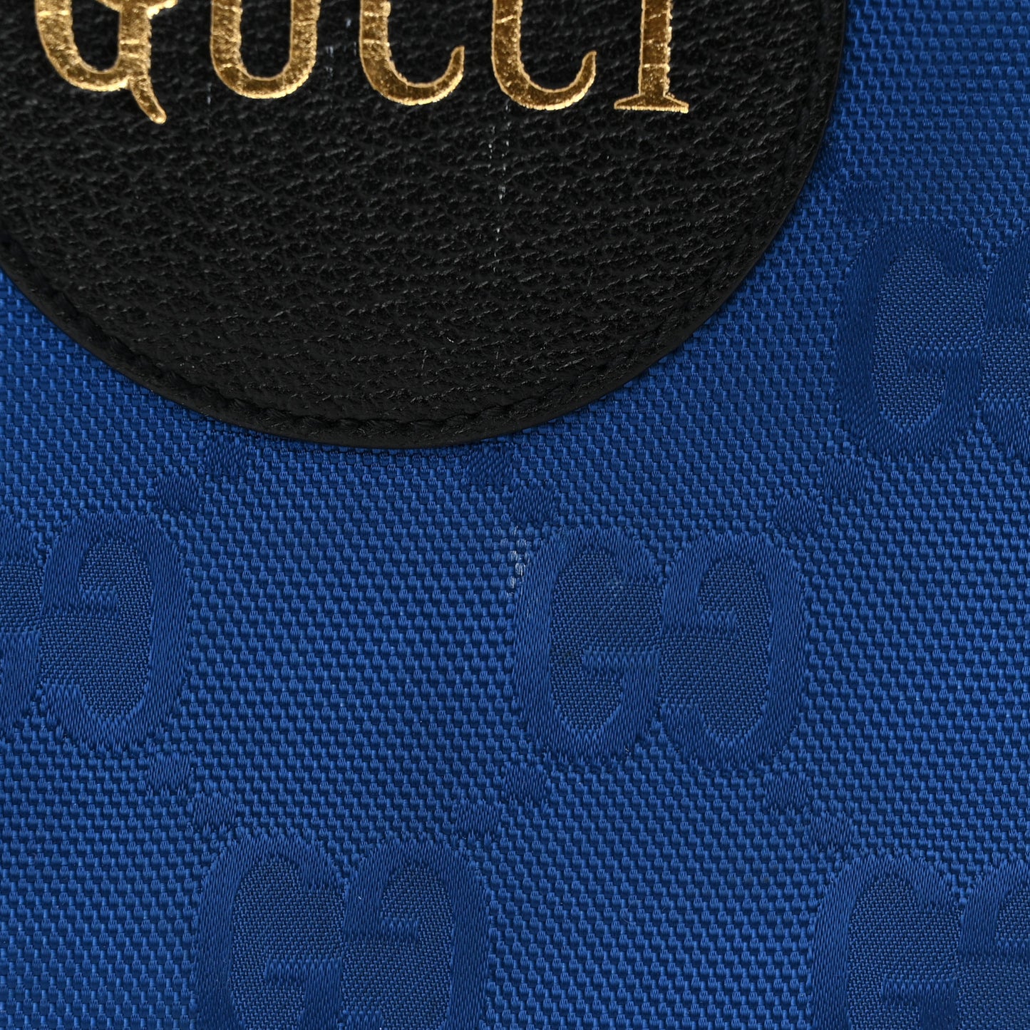 Econyl Nylon Monogram Large Off The Grid Tote Bag Guilted Blue Black