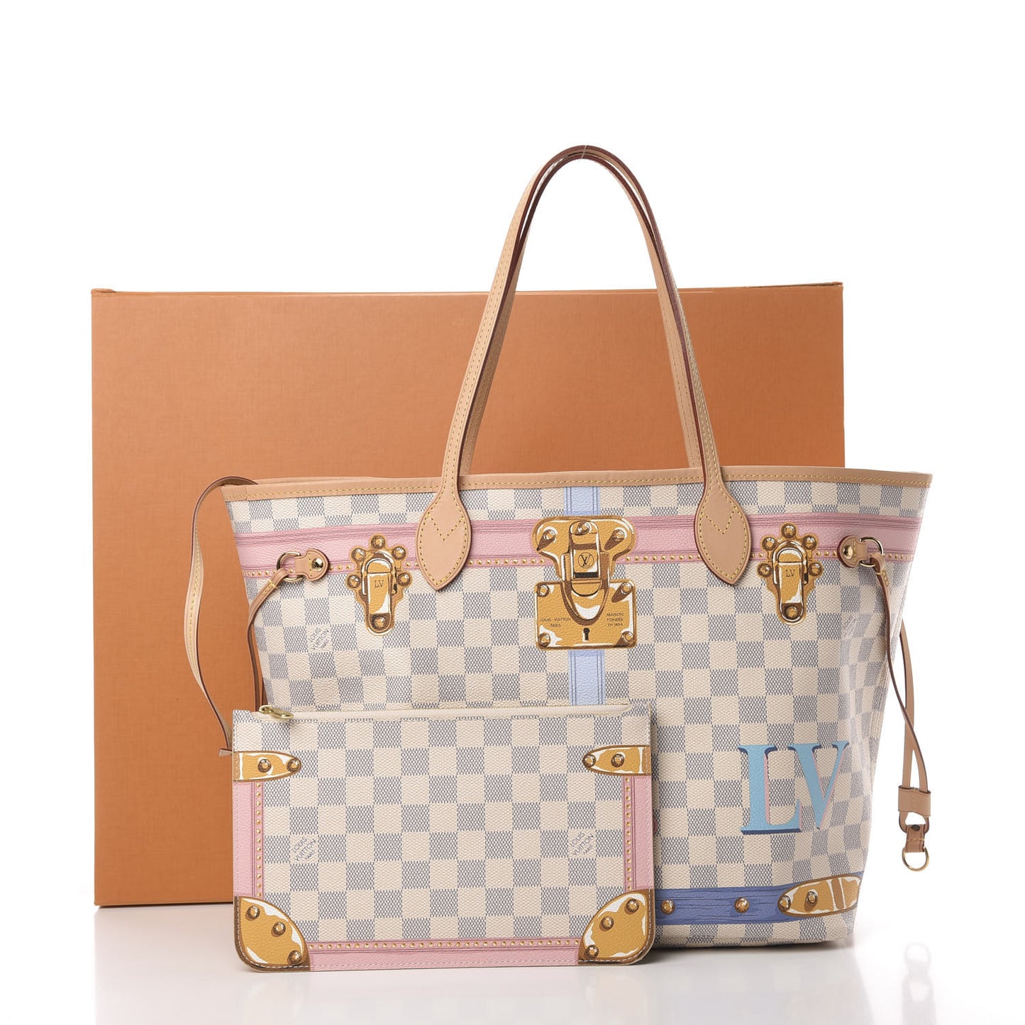 Damier Azur Summer Trunks Neo Neverfull MM