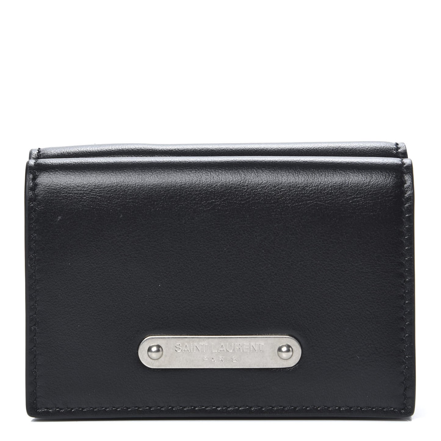Smooth Calfskin Business Card Case Black