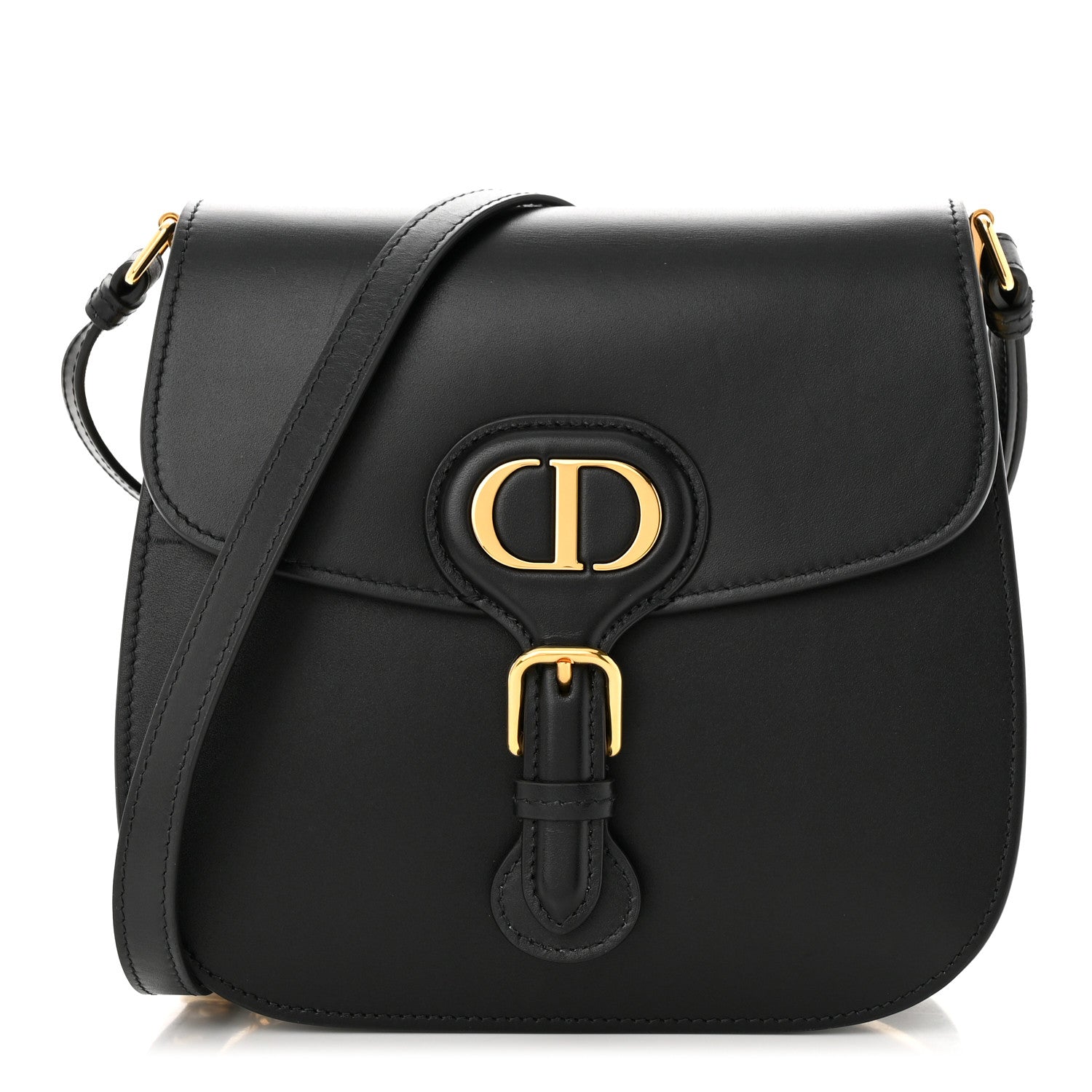 Christian Dior Box Calfskin Medium Bobby Frame Flap Black 1 of 9