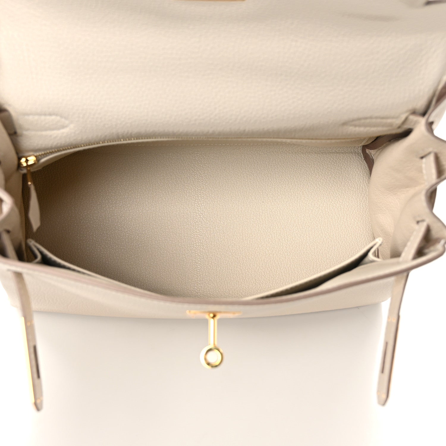 Hermes Togo Kelly Retourne 28 Craie 6 of 12