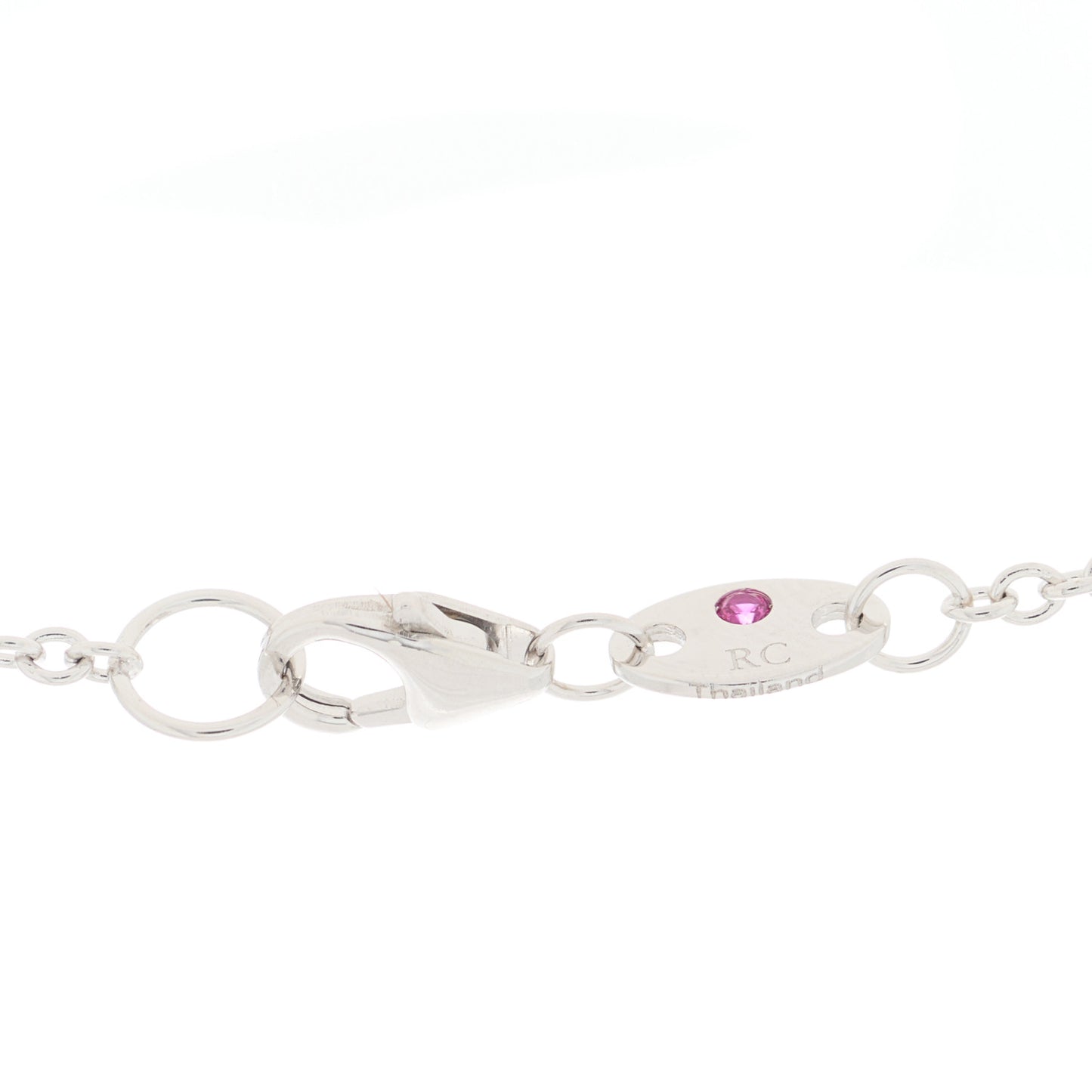 18K White Gold Diamond Pois Mois Circle Pendant Necklace