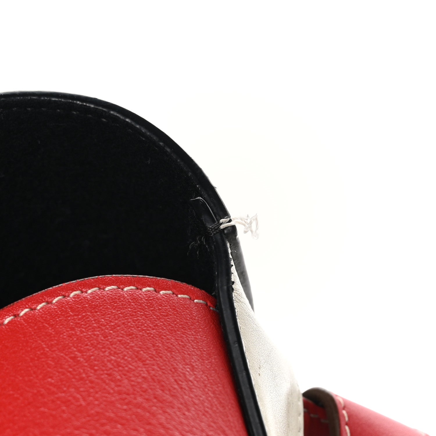 Celine Shiny Smooth Calfskin Twisted Cabas Ivory Black 9 of 9