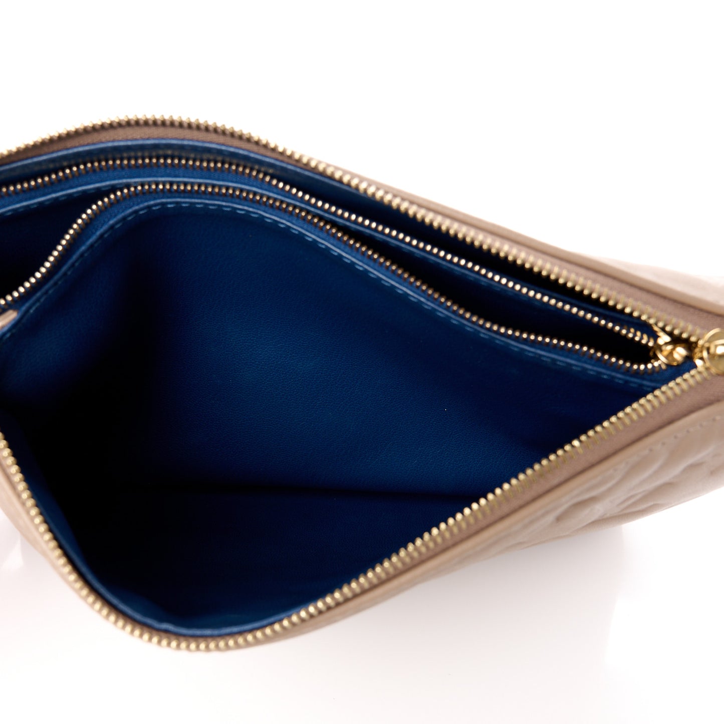 Lambskin Embossed Monogram Coussin PM Taupe