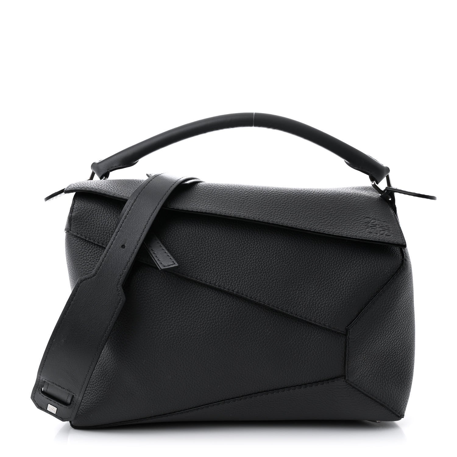 Loewe Calfskin Large Puzzle Edge Bag Dark Grey 1744290 – FASHIONPHILE