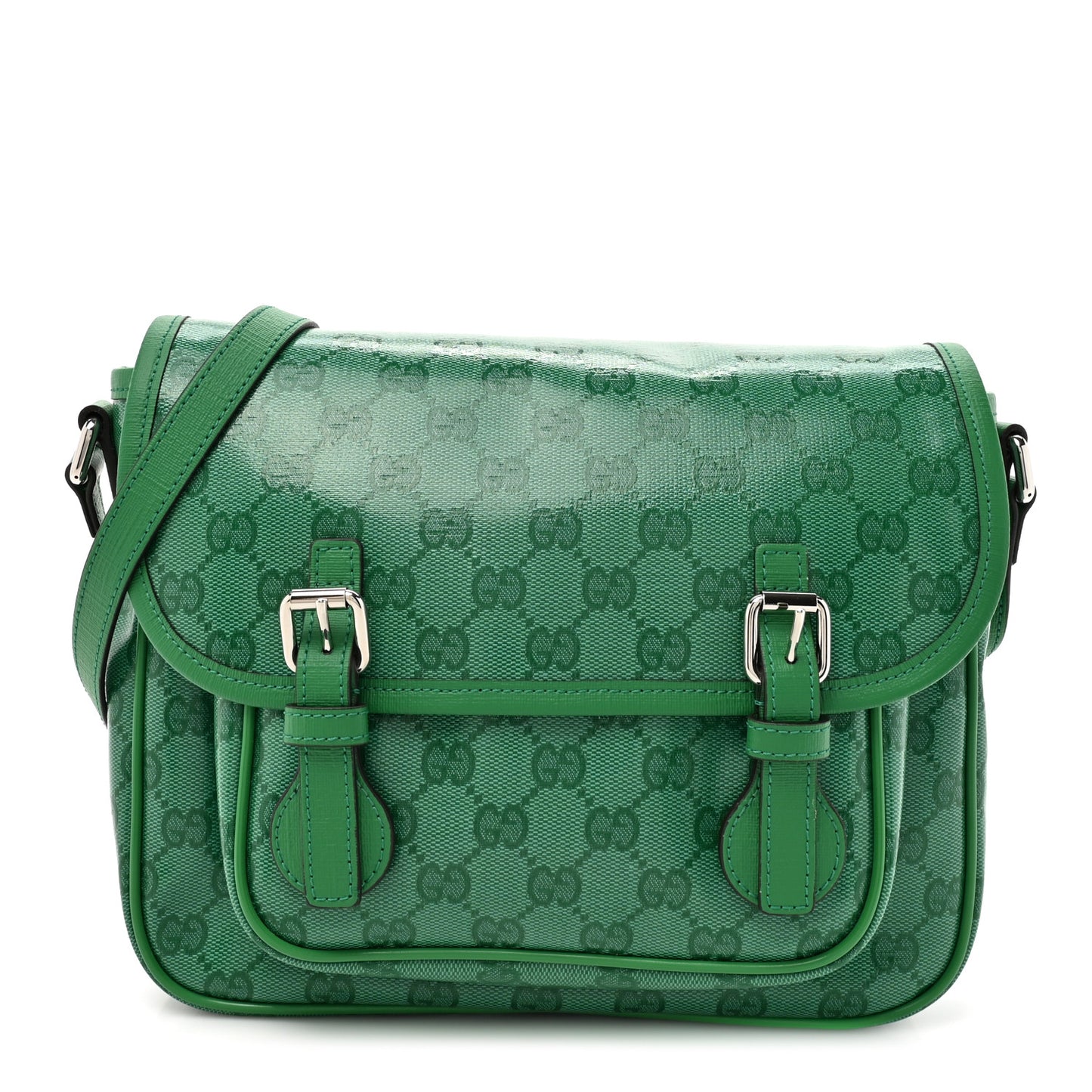 Monogram GG Childrens Messenger Bag Green