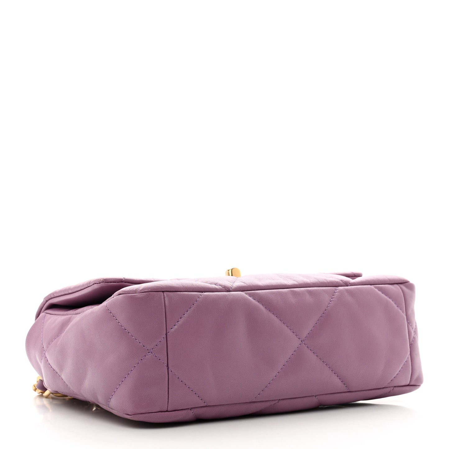 Lambskin Quilted Medium Chanel 19 Flap Purple