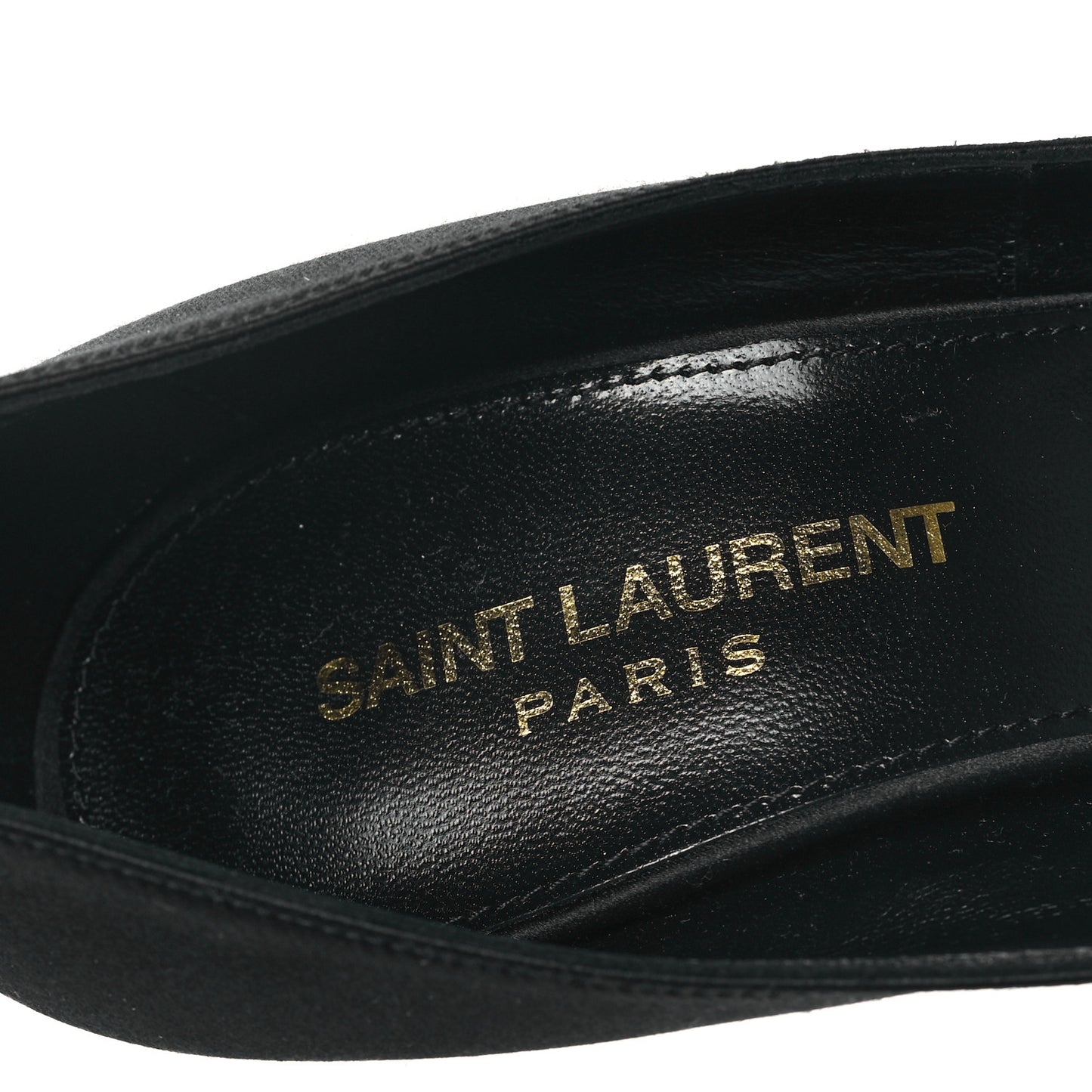 Satin Crystal Martinique 110 Pump 37 Black